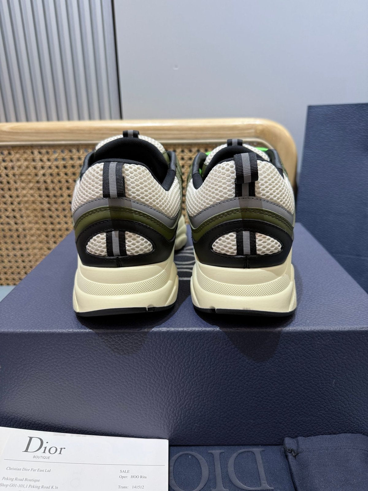 Sneakers B22 'Noir Blanc Vert' — vue 4