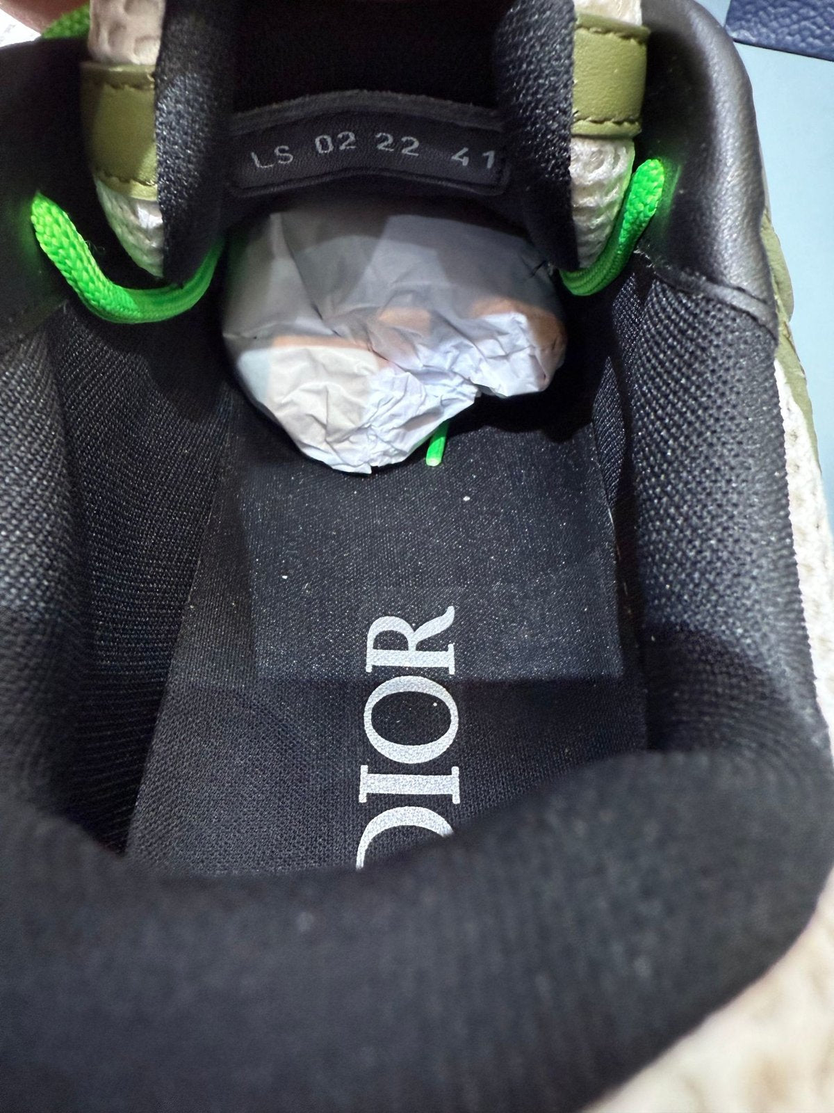 Sneakers B22 'Noir Blanc Vert' — vue 6