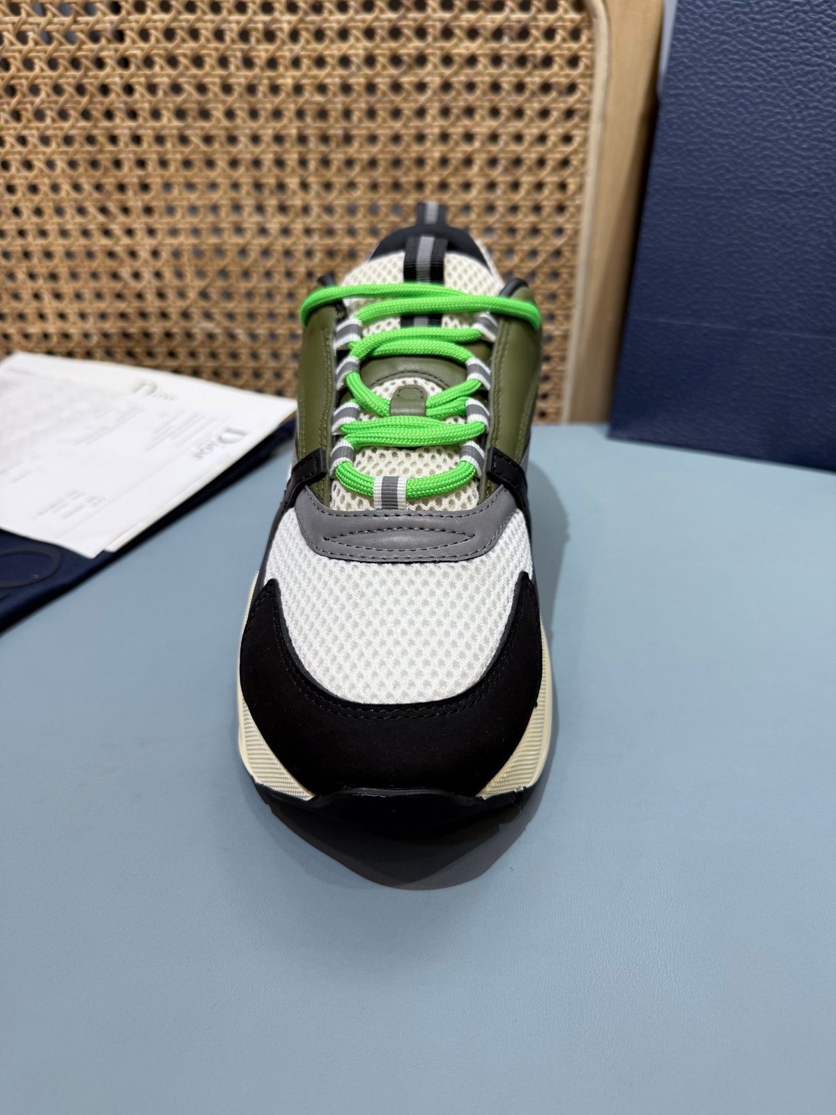 Sneakers B22 'Noir Blanc Vert' — vue 9