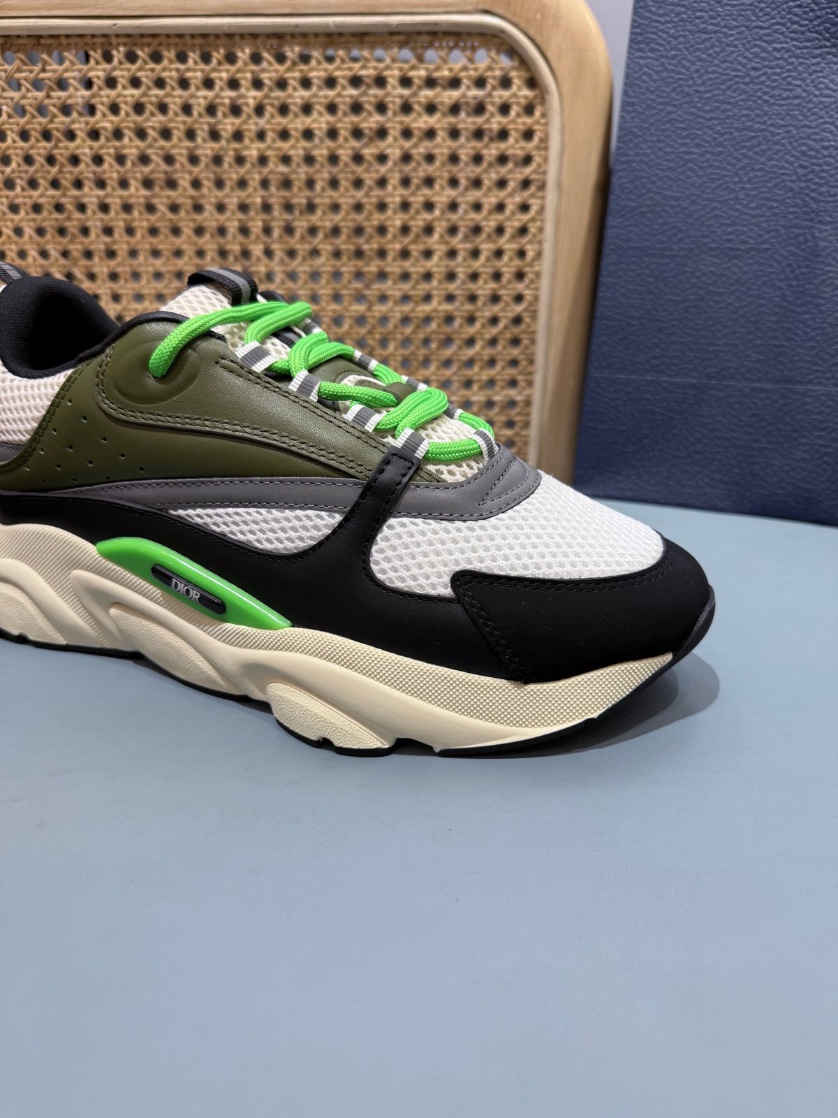 Sneakers B22 'Noir Blanc Vert' — vue 10