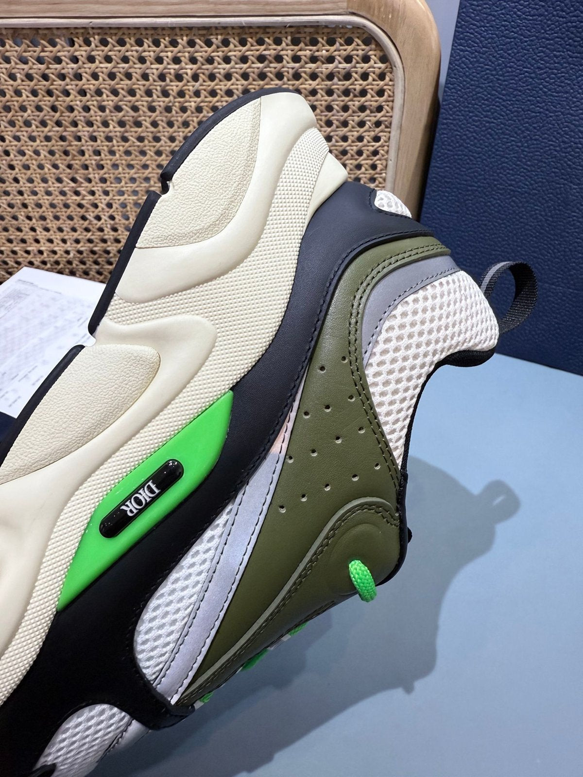 Sneakers B22 'Noir Blanc Vert' — vue 13