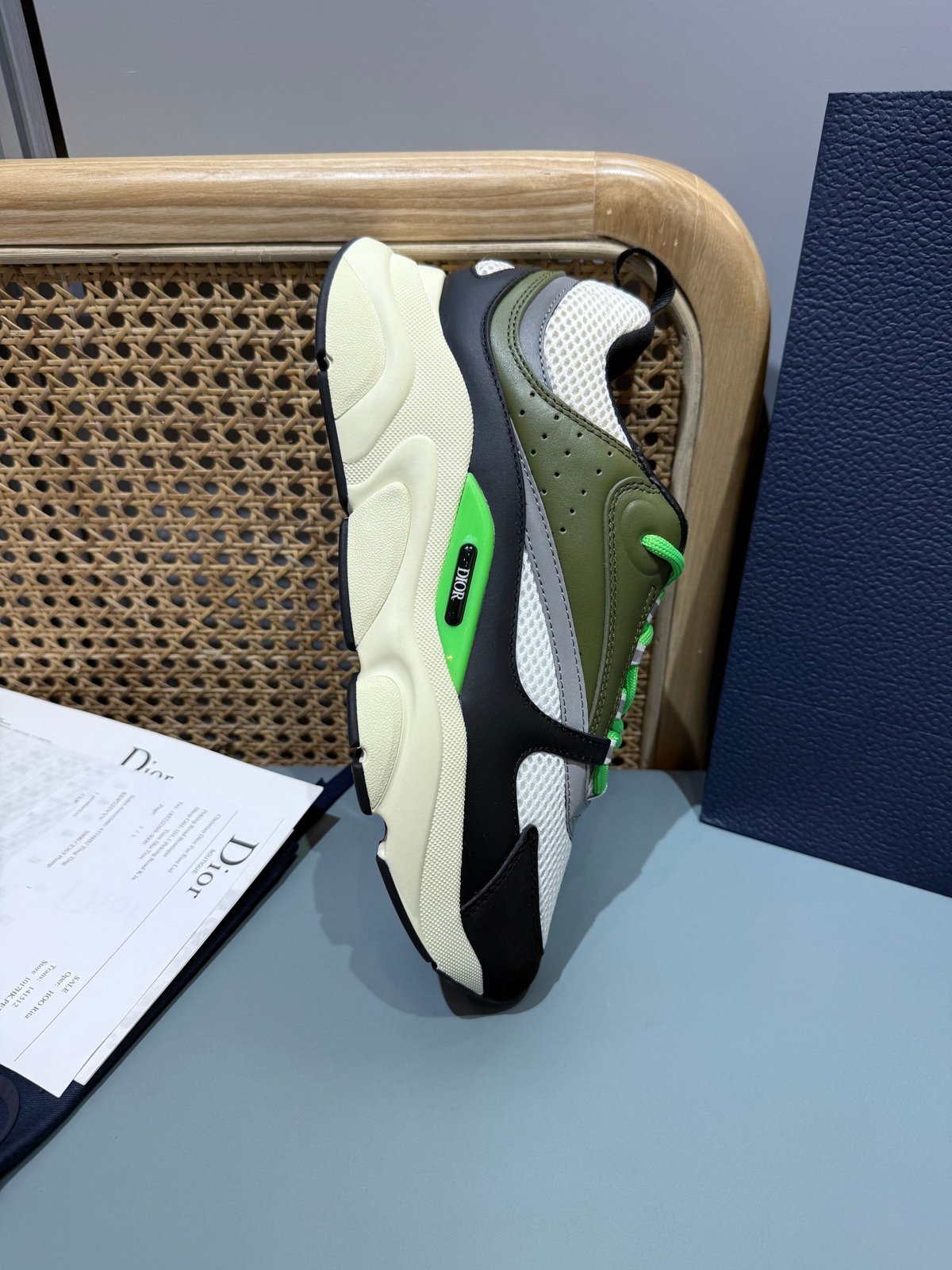 Sneakers B22 'Noir Blanc Vert' — vue 15