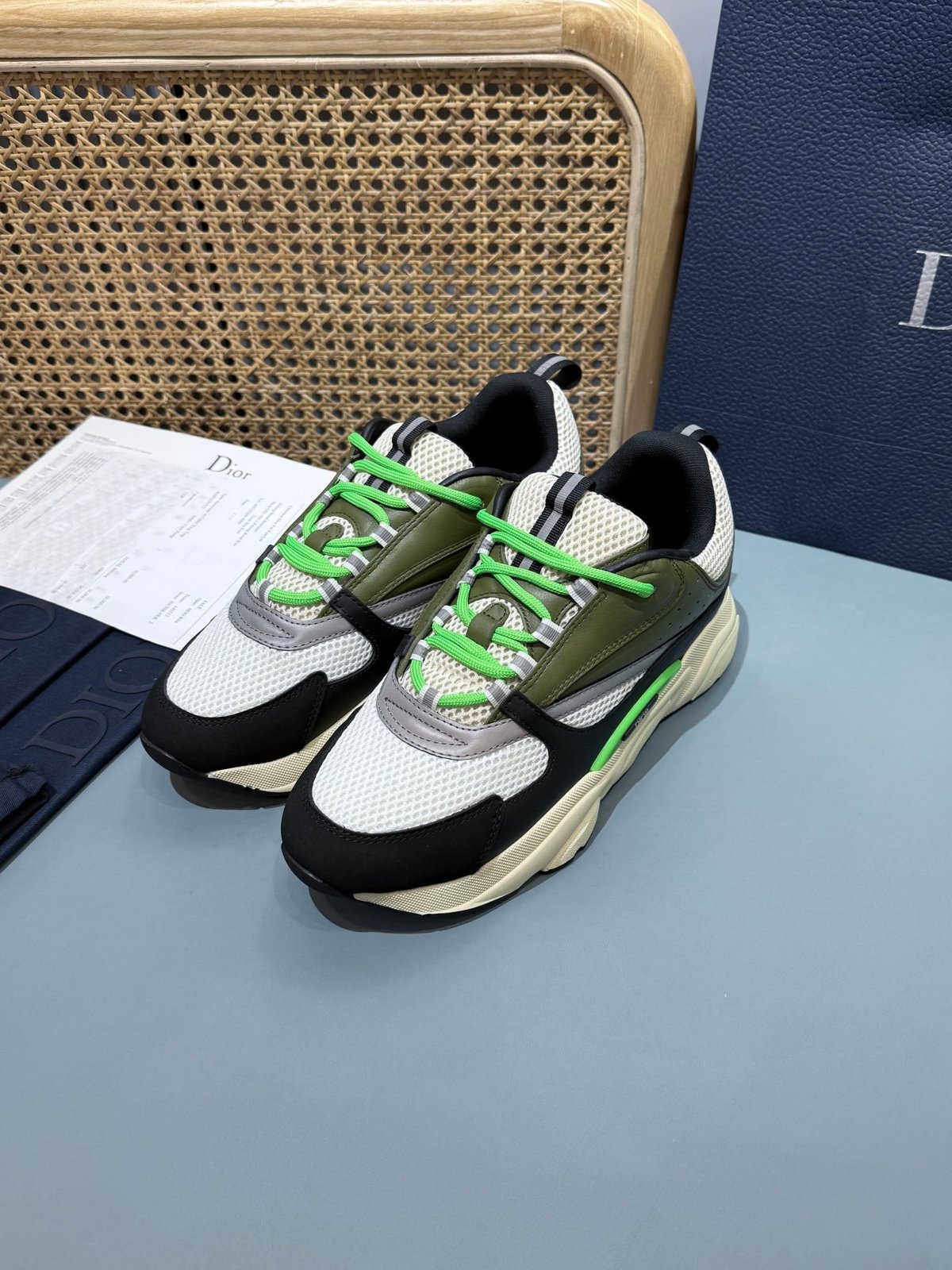 Sneakers B22 'Noir Blanc Vert' — vue 17