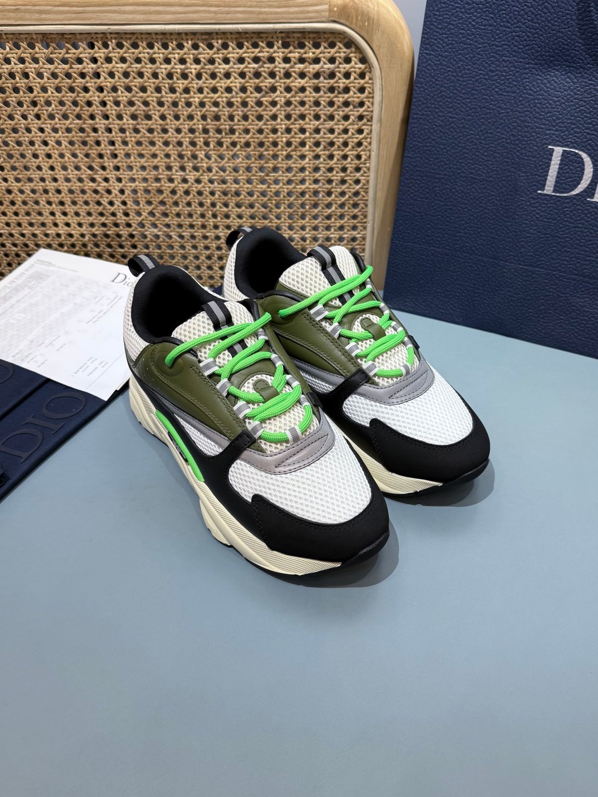 Sneakers B22 'Noir Blanc Vert' — vue 18