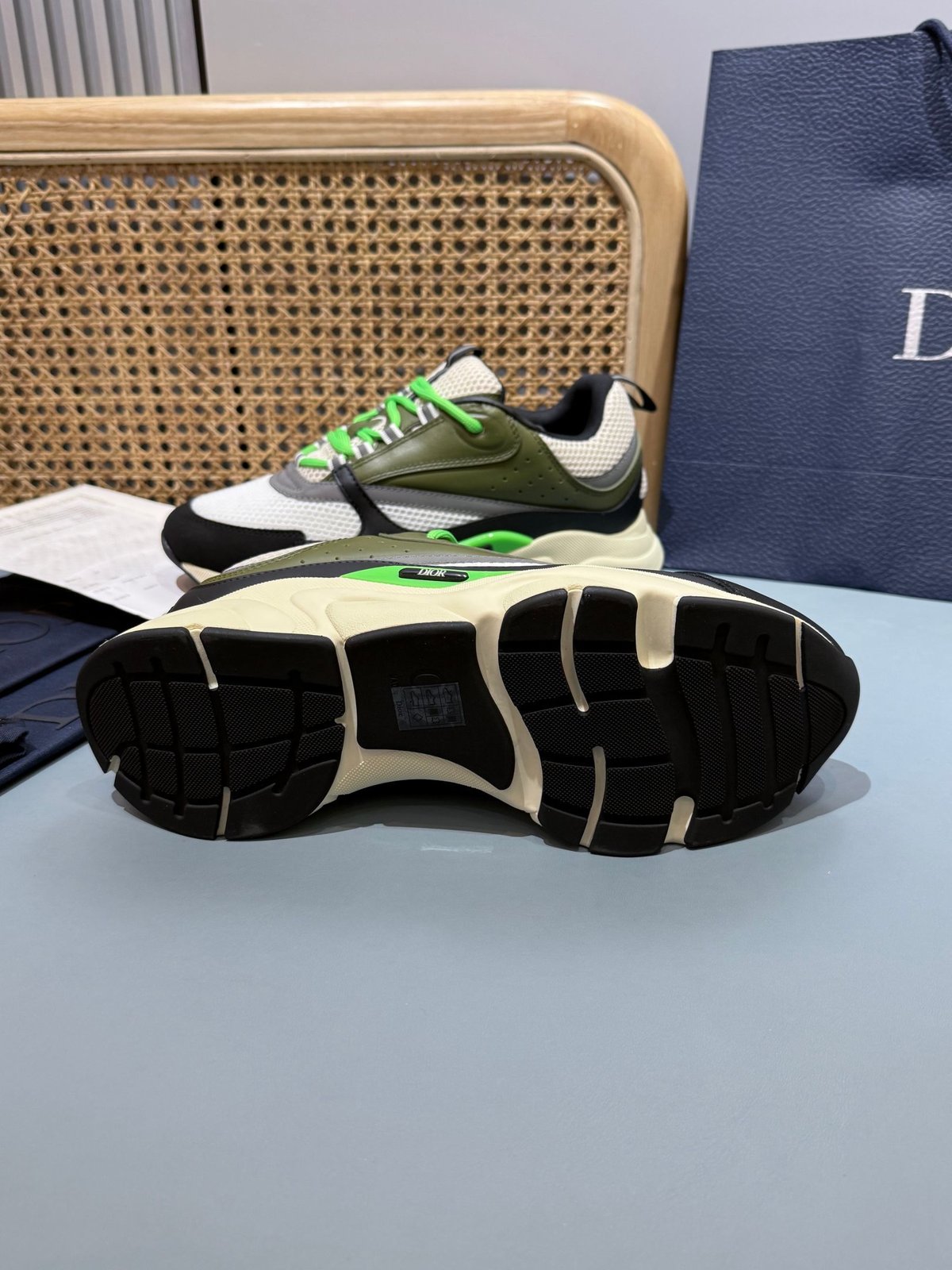 Sneakers B22 'Noir Blanc Vert' — vue 20