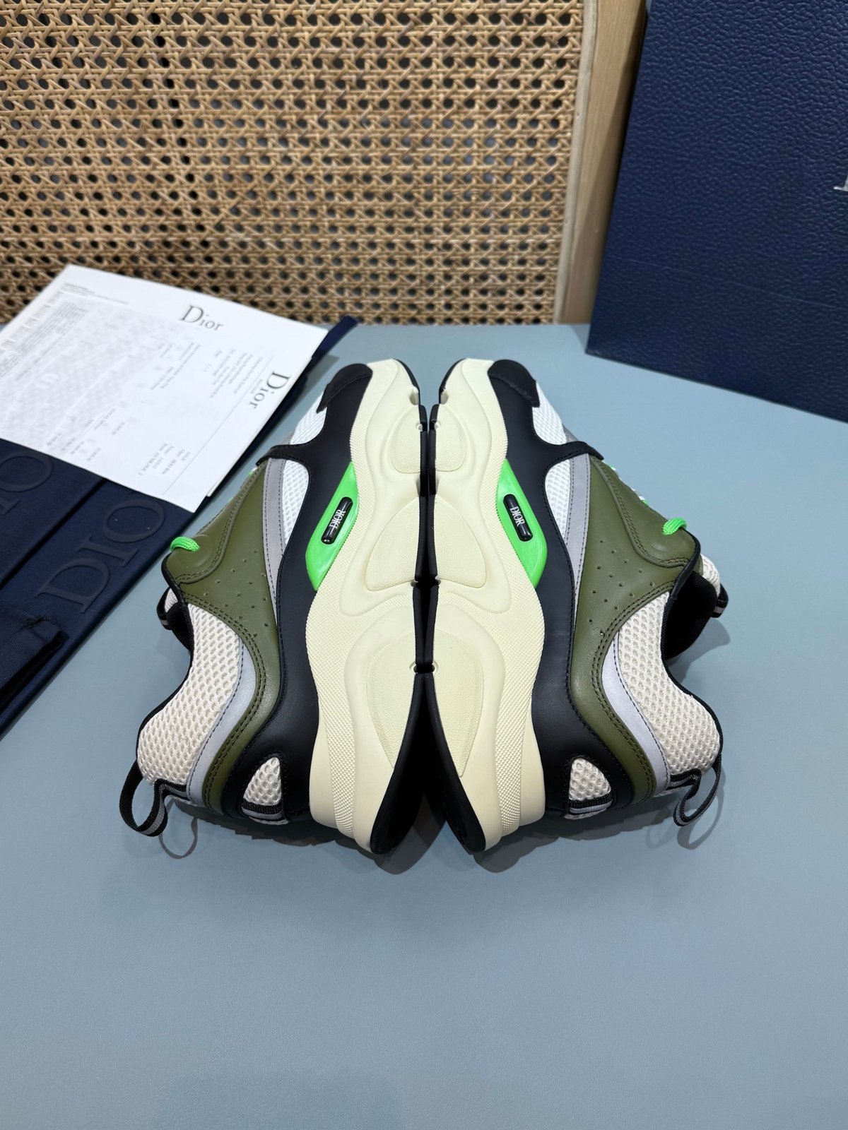Sneakers B22 'Noir Blanc Vert' — vue 21