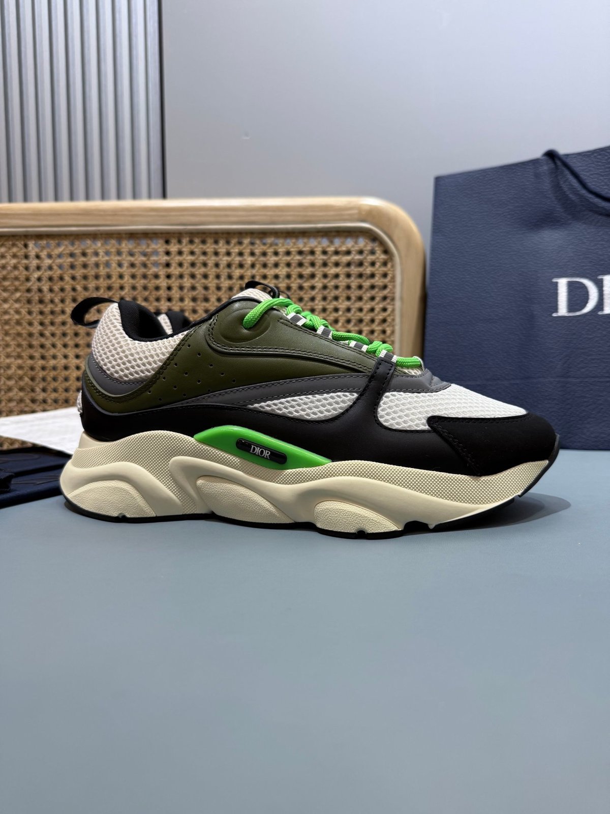 Sneakers B22 'Noir Blanc Vert' — vue 23