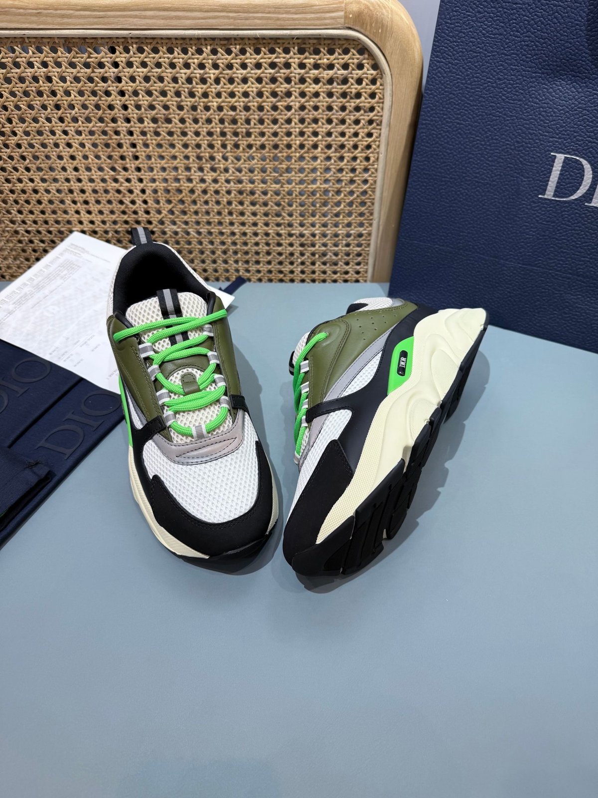 Sneakers B22 'Noir Blanc Vert' — vue 27