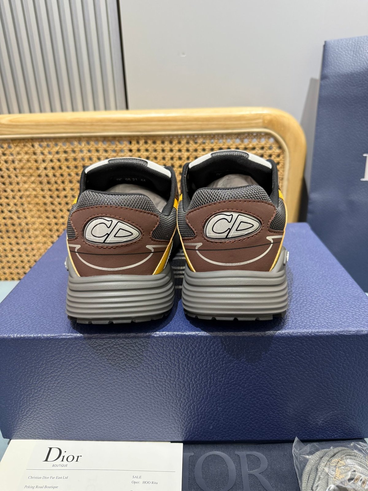 Sneakers B30 'Marron et Jaune' — vue 4