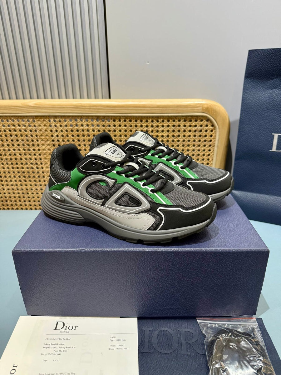 Sneakers B30 'Noir et Vert'