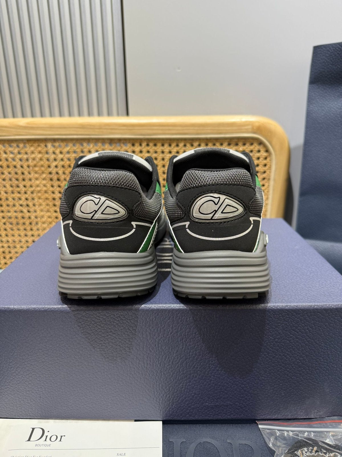 Sneakers B30 'Noir et Vert' — vue 4
