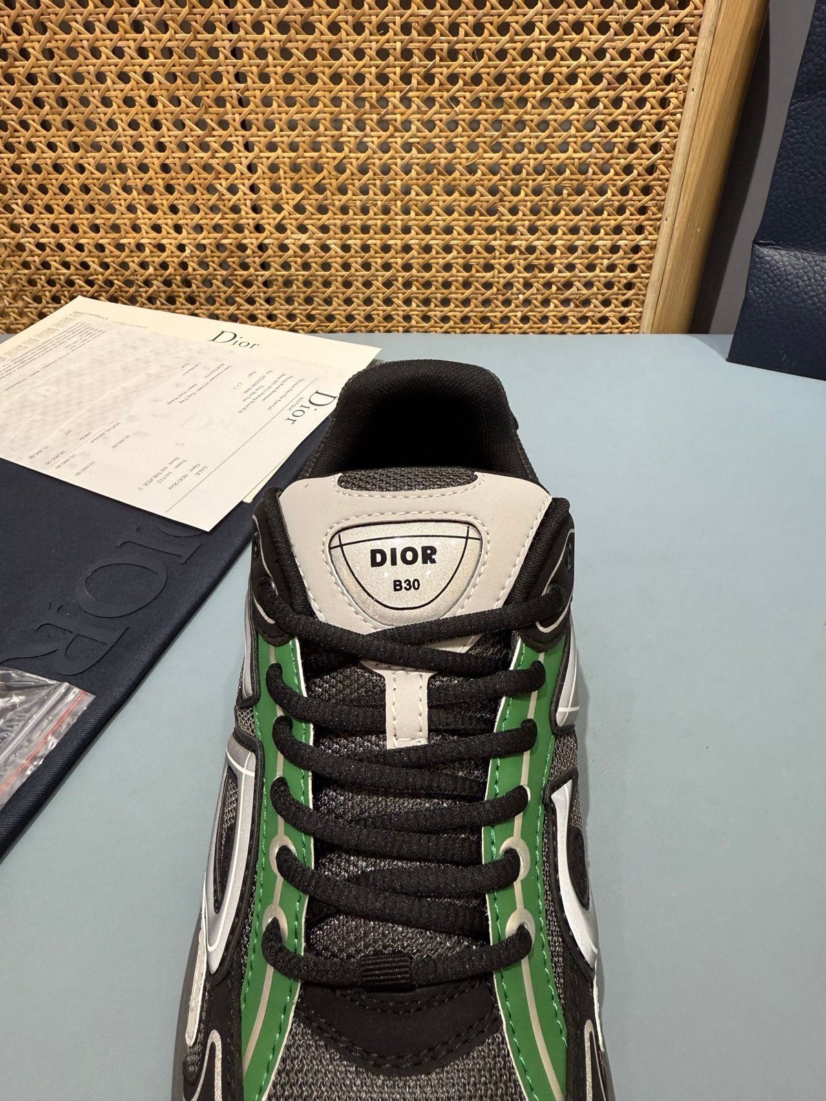 Sneakers B30 'Noir et Vert' — vue 7
