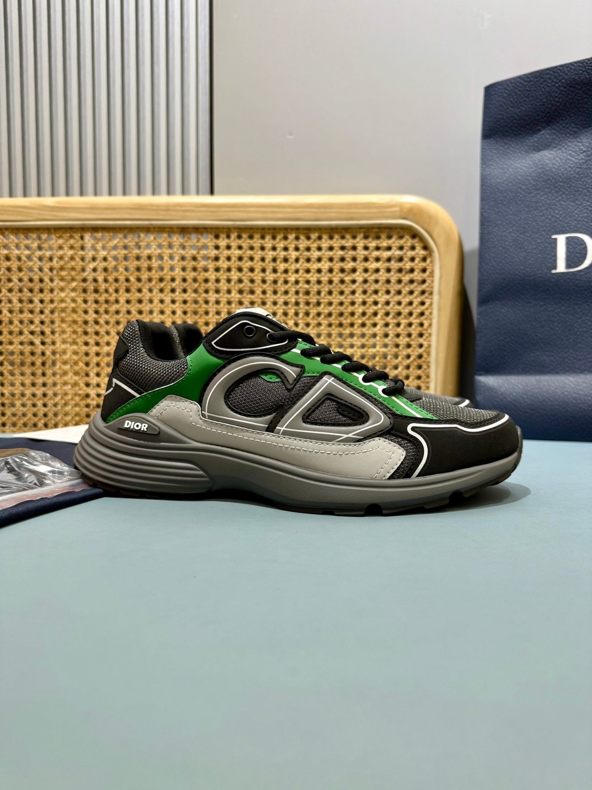 Sneakers B30 'Noir et Vert' — vue 21