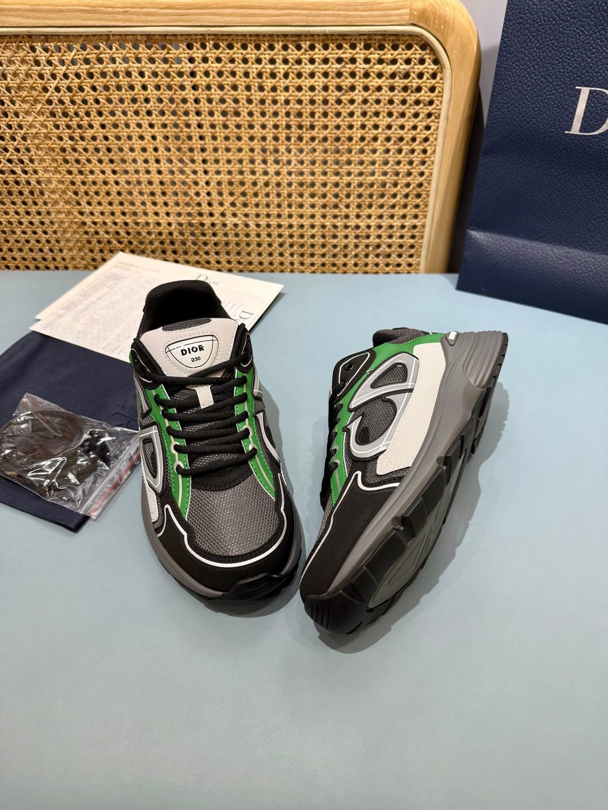 Sneakers B30 'Noir et Vert' — vue 25