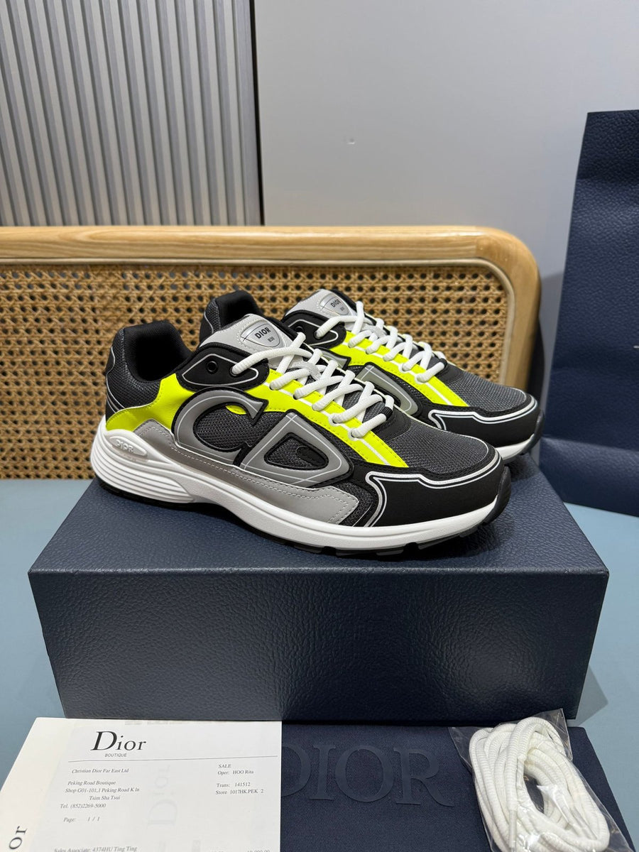 Sneakers B30 'Noir et Jaune Fluo'