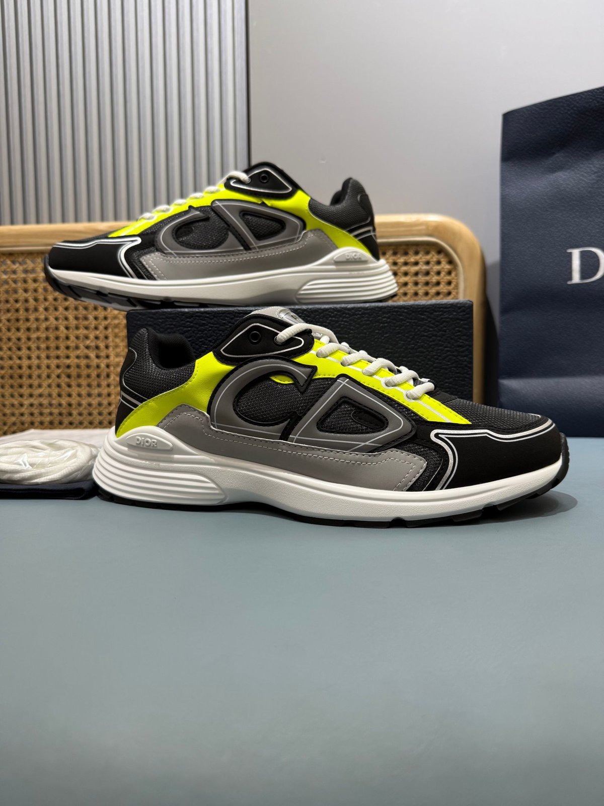 Sneakers B30 'Noir et Jaune Fluo' — vue 5