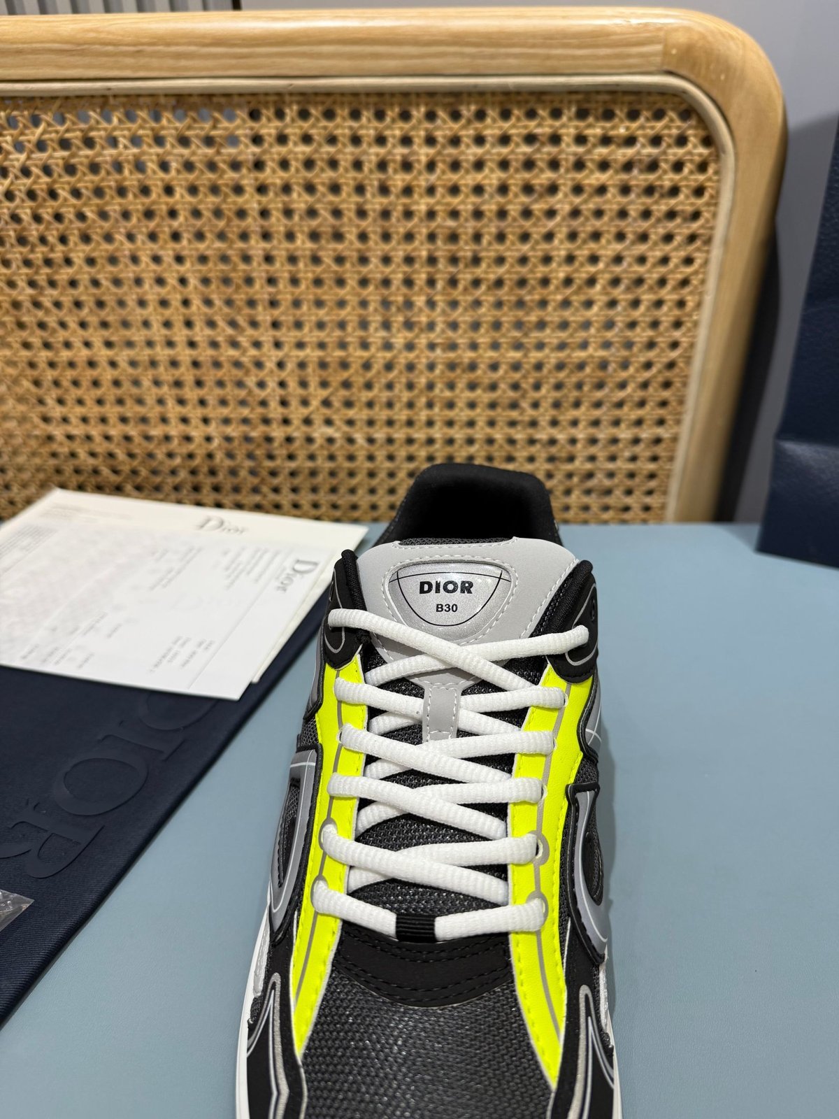 Sneakers B30 'Noir et Jaune Fluo' — vue 7