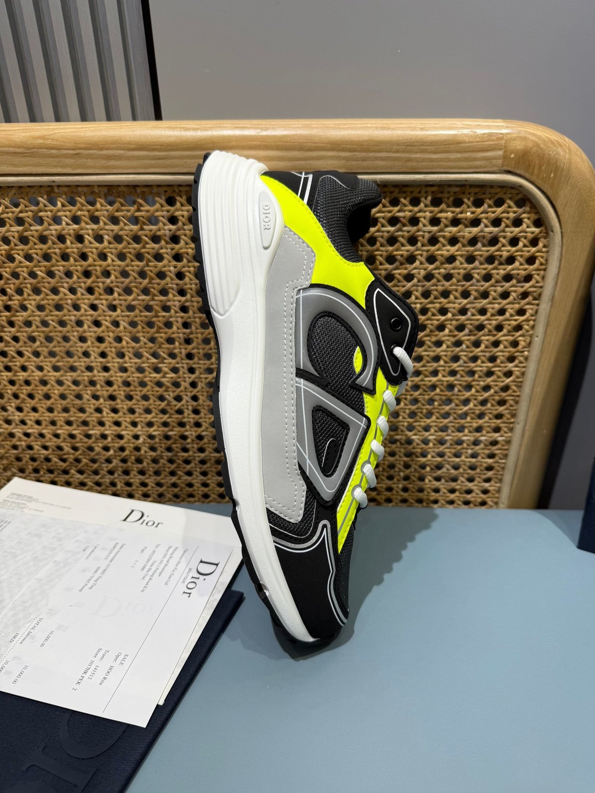 Sneakers B30 'Noir et Jaune Fluo' — vue 13