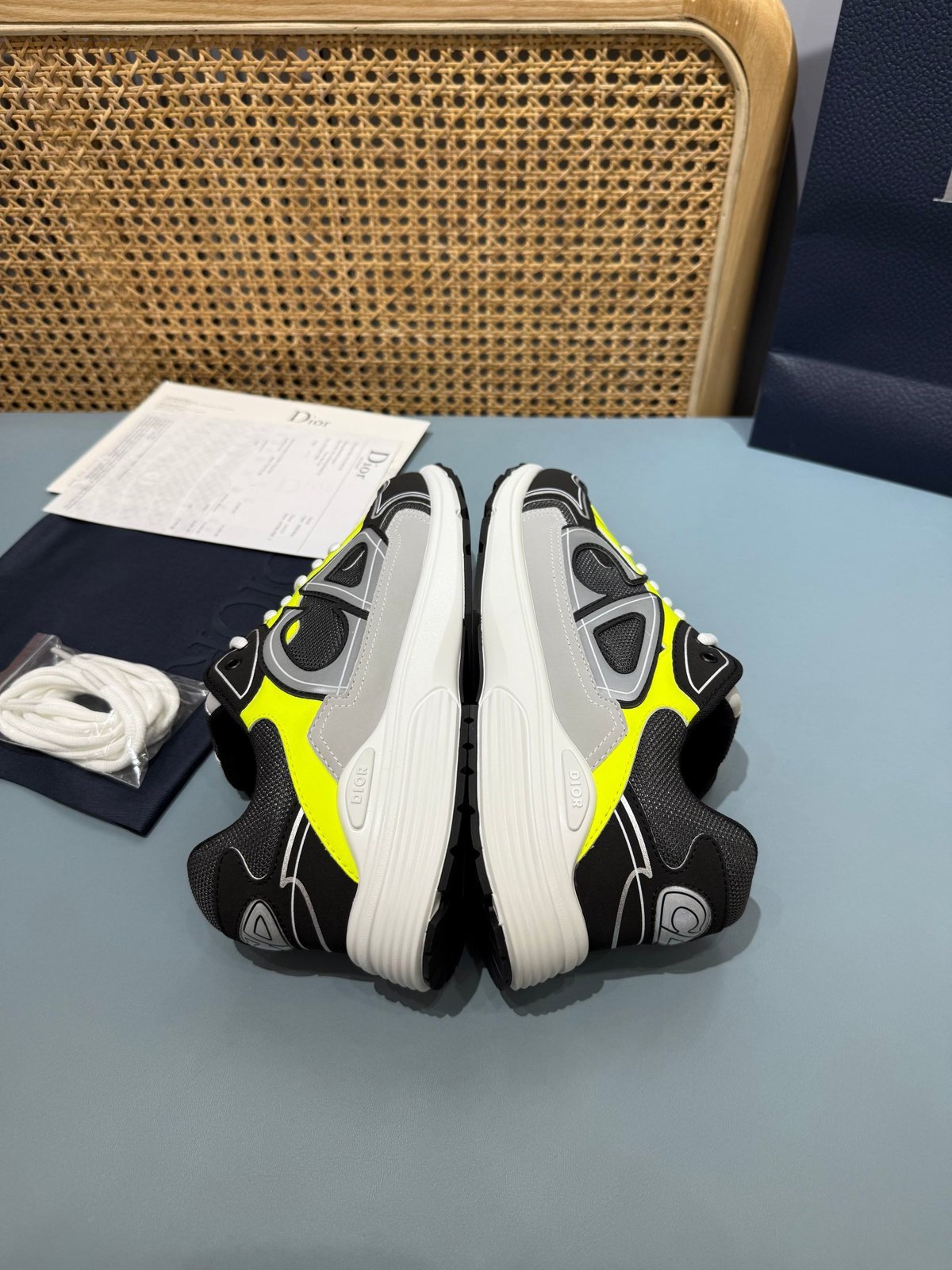 Sneakers B30 'Noir et Jaune Fluo' — vue 19