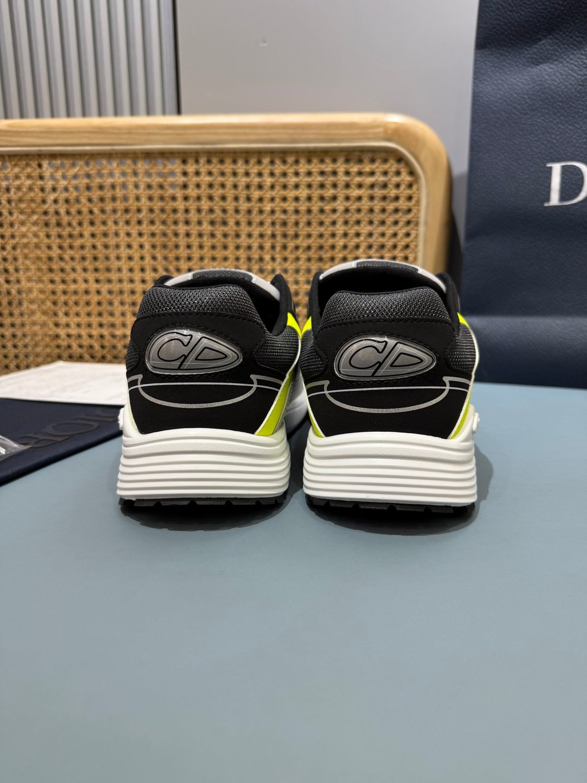 Sneakers B30 'Noir et Jaune Fluo' — vue 20