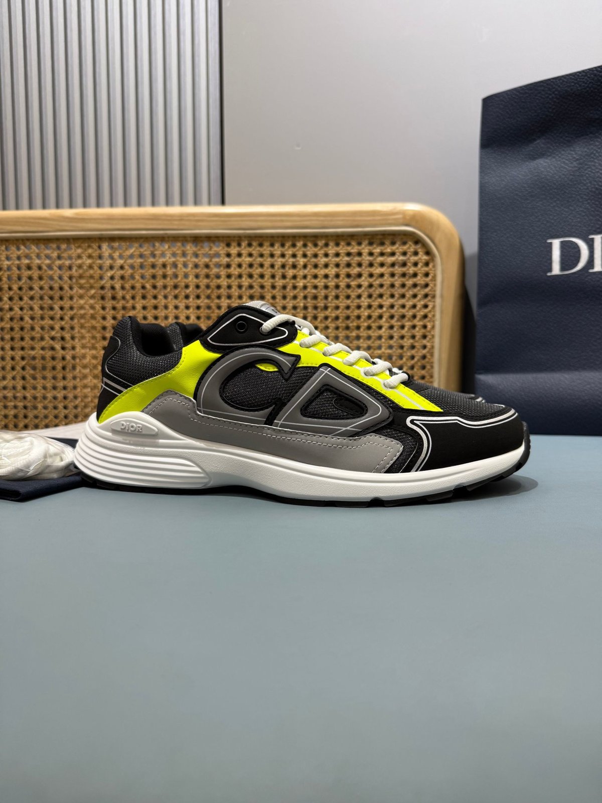 Sneakers B30 'Noir et Jaune Fluo' — vue 21