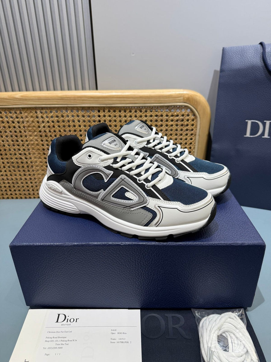 Sneakers B30 'Blanc et Bleu Marine'