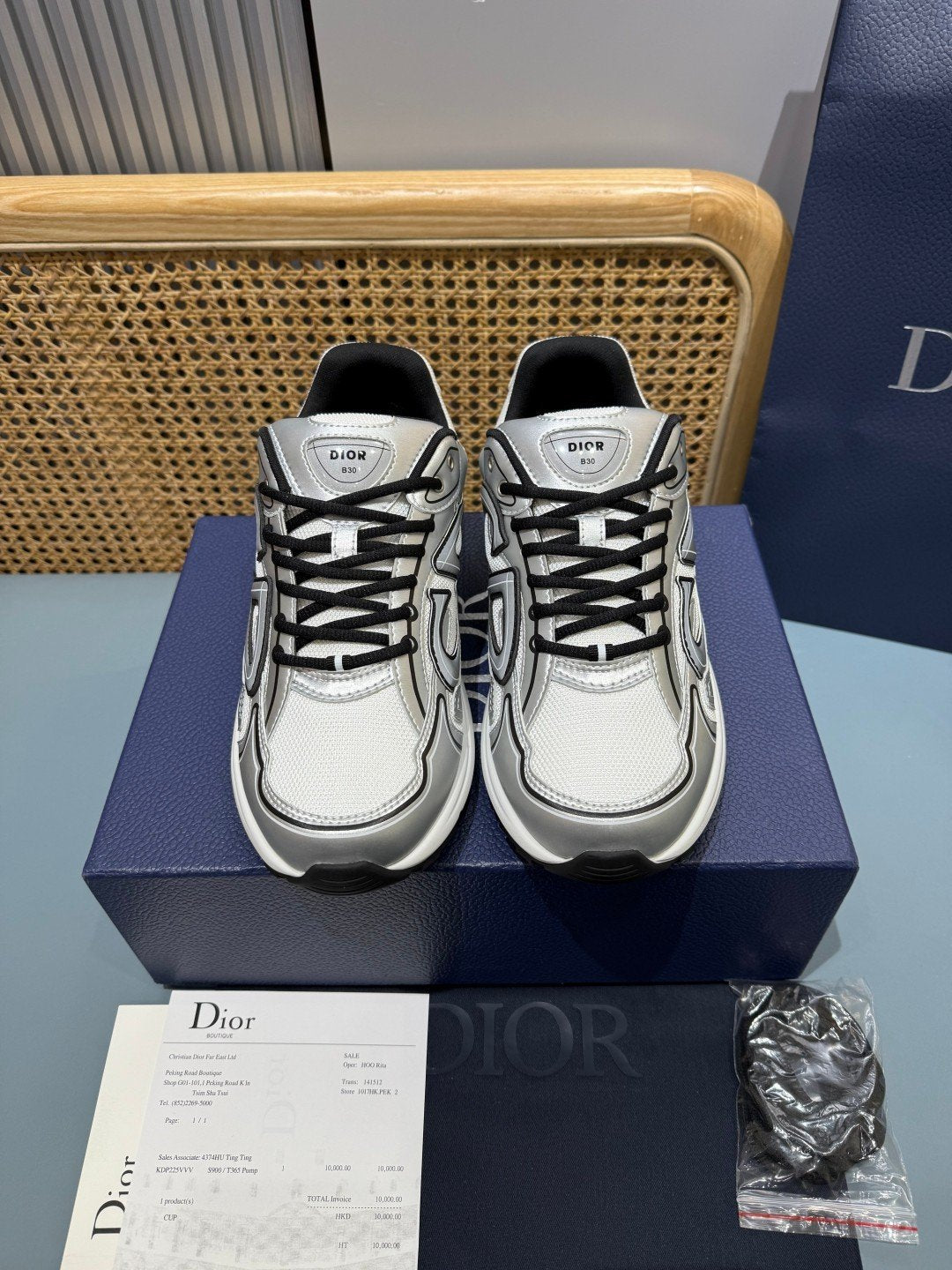 Sneakers B30 'Blanc Gris et Noir' — vue 2