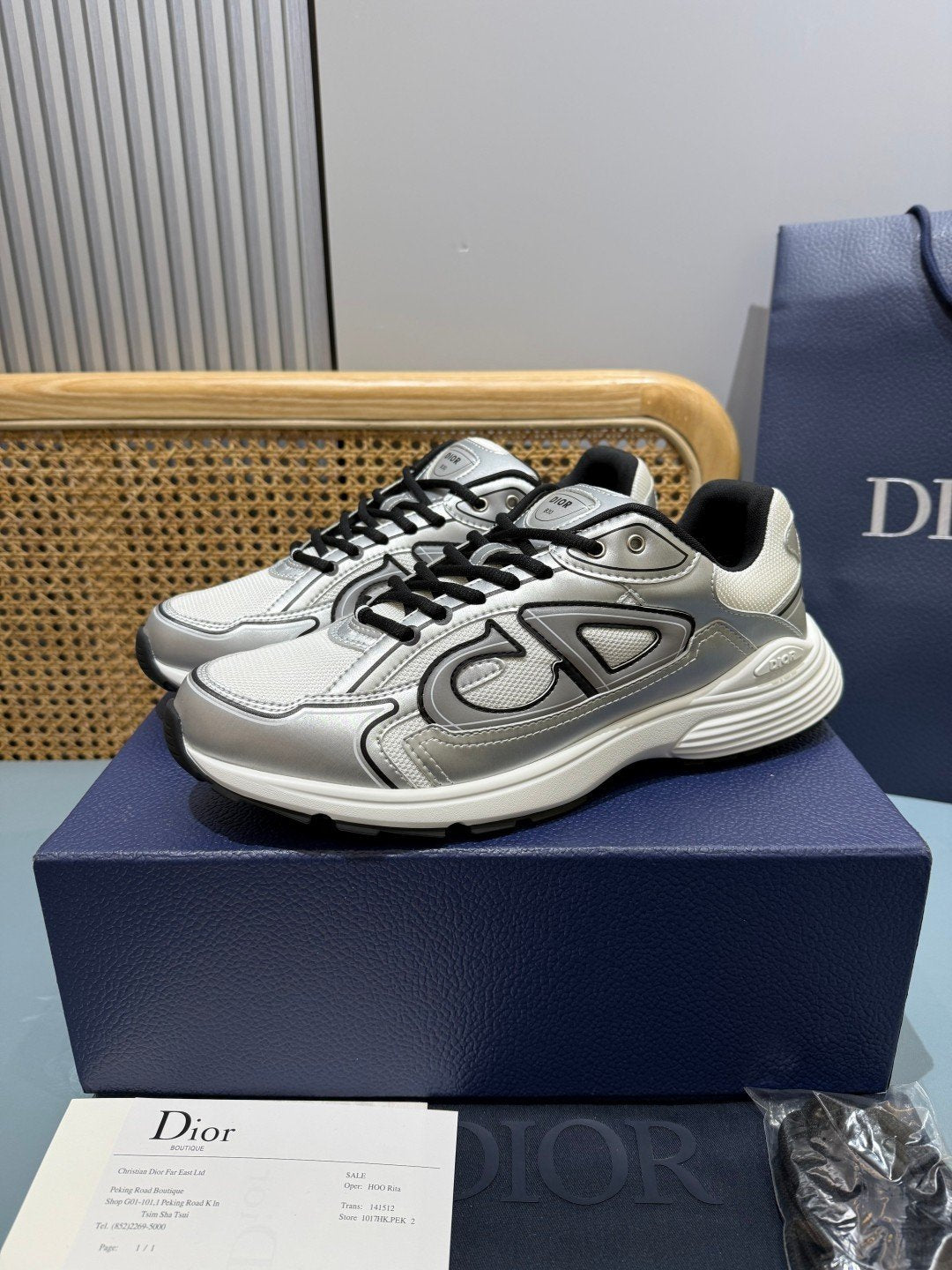 Sneakers B30 'Blanc Gris et Noir' — vue 3