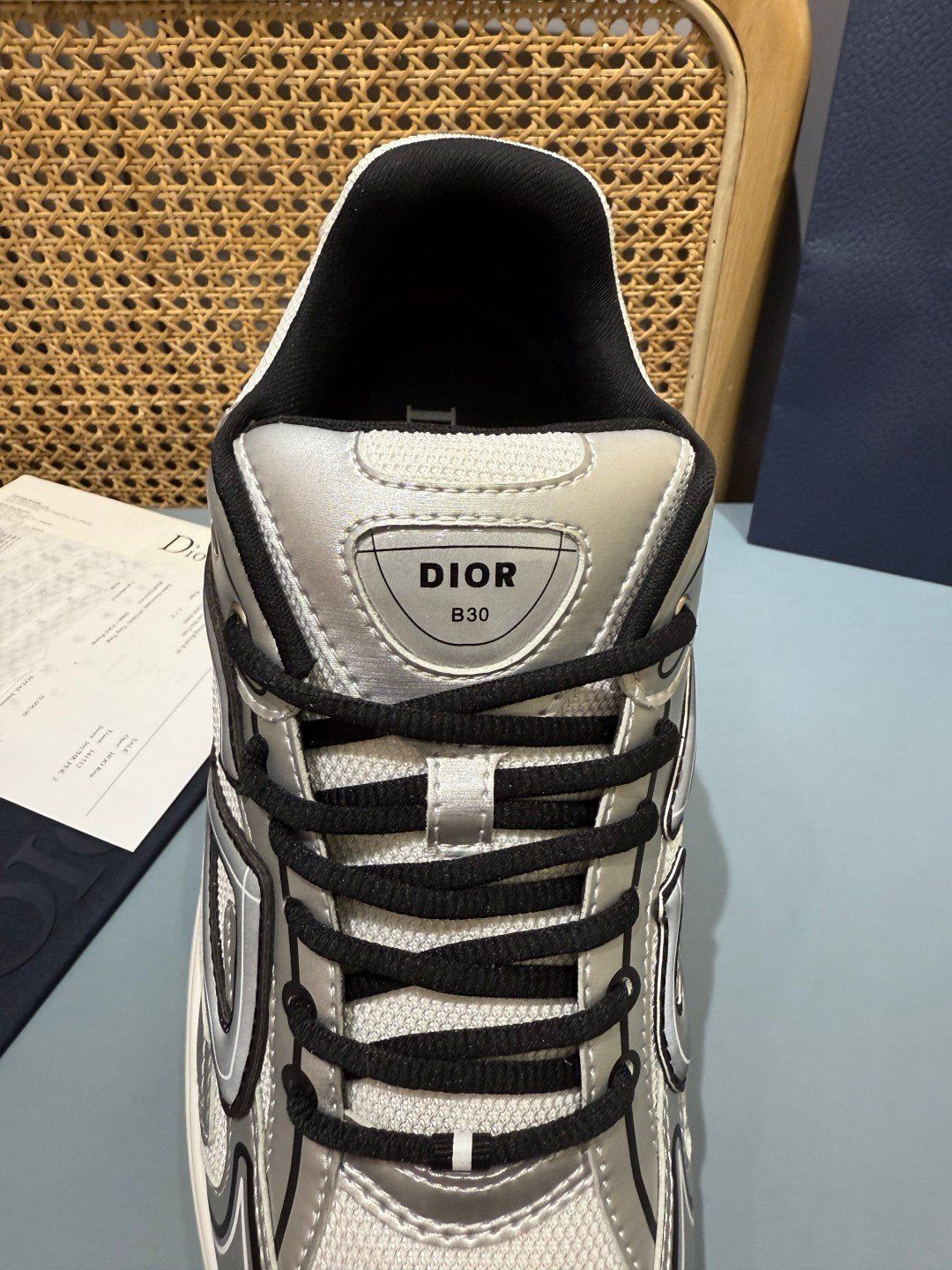 Sneakers B30 'Blanc Gris et Noir' — vue 7