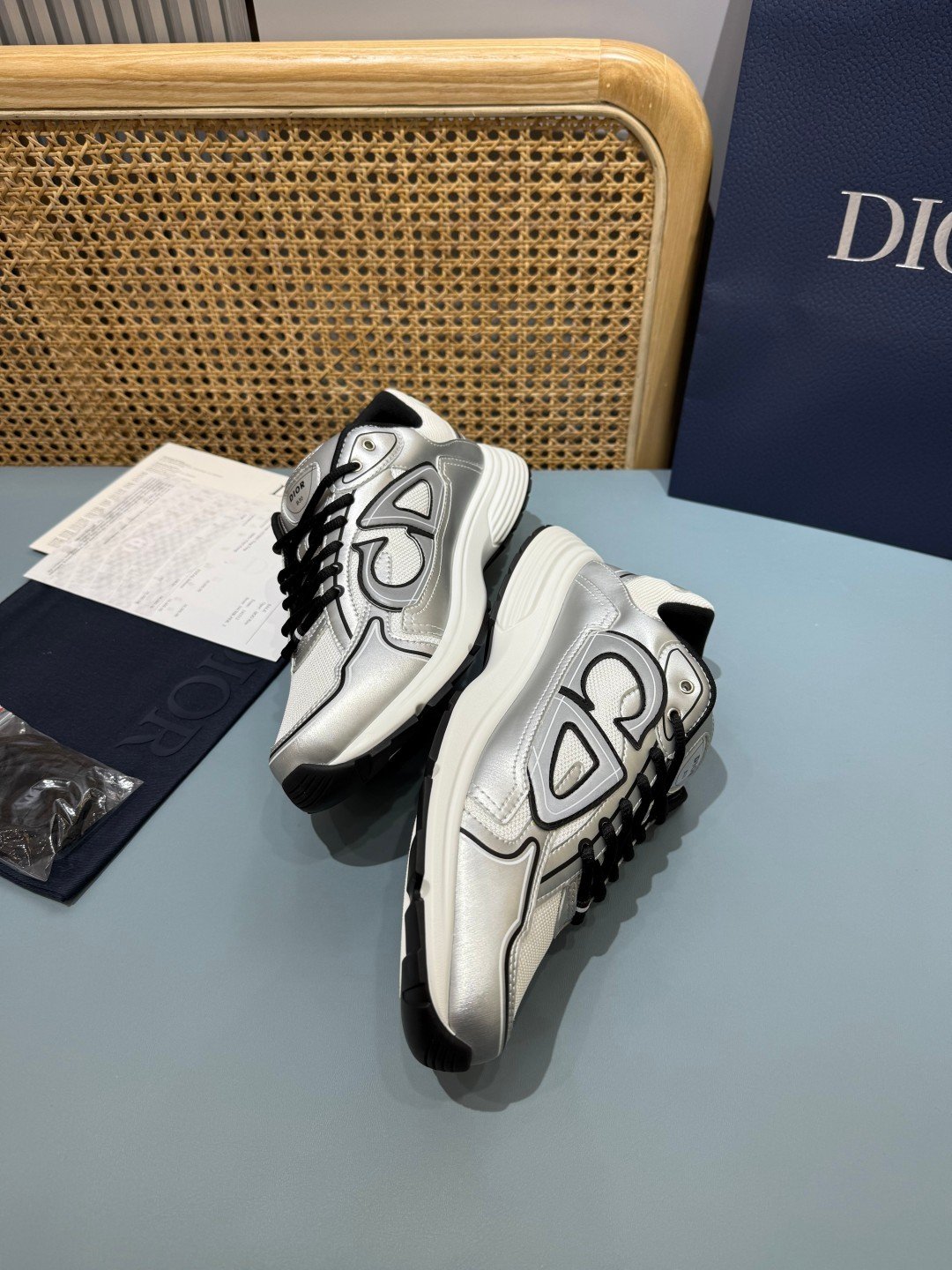 Sneakers B30 'Blanc Gris et Noir' — vue 15