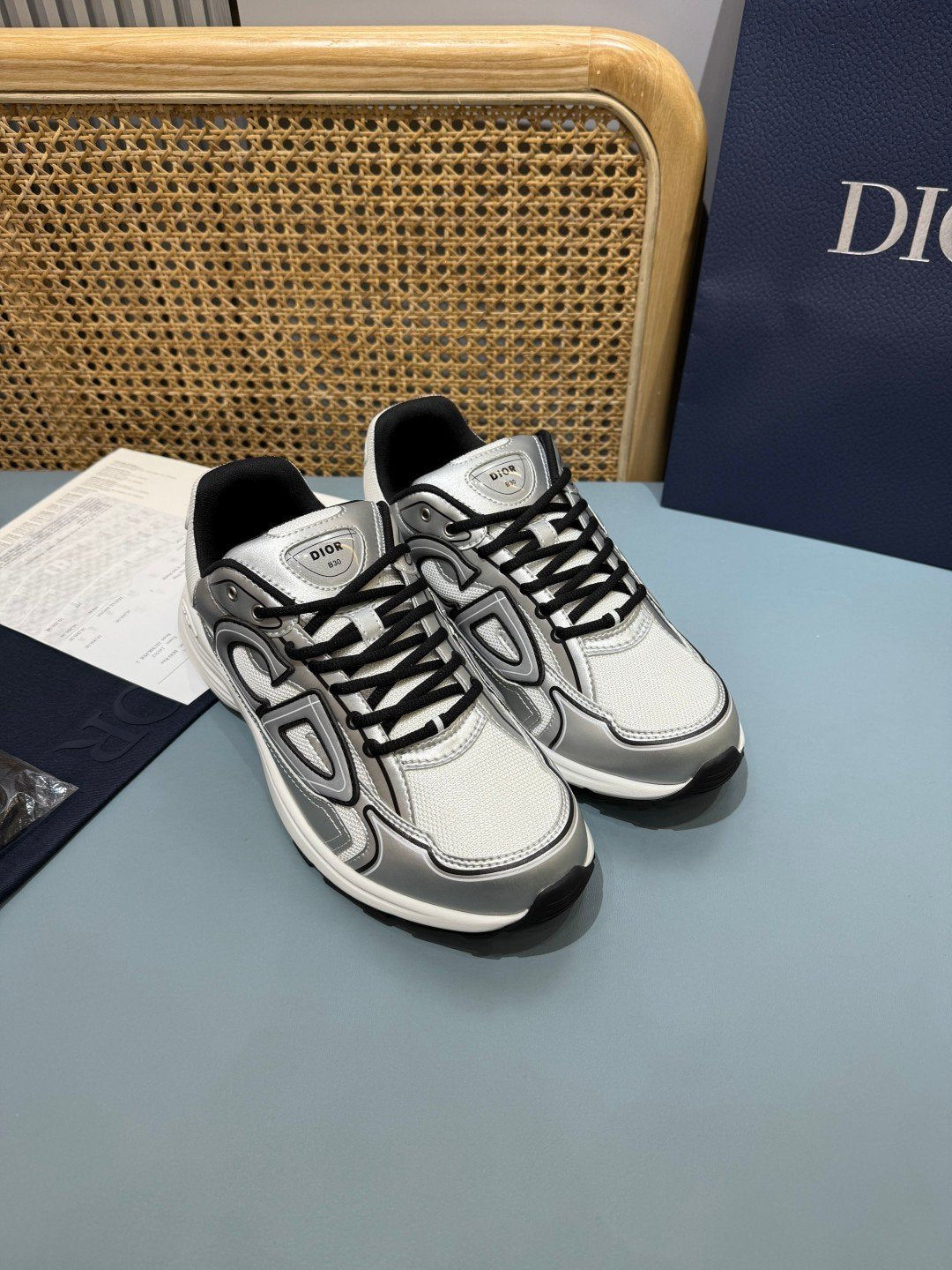 Sneakers B30 'Blanc Gris et Noir' — vue 17