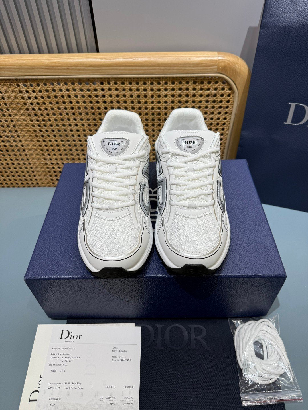 Sneakers B30 'Blanc et Argent' — vue 2