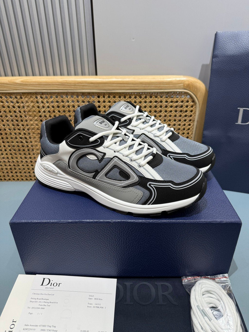 Sneakers B30 'Noir Gris et Blanc'