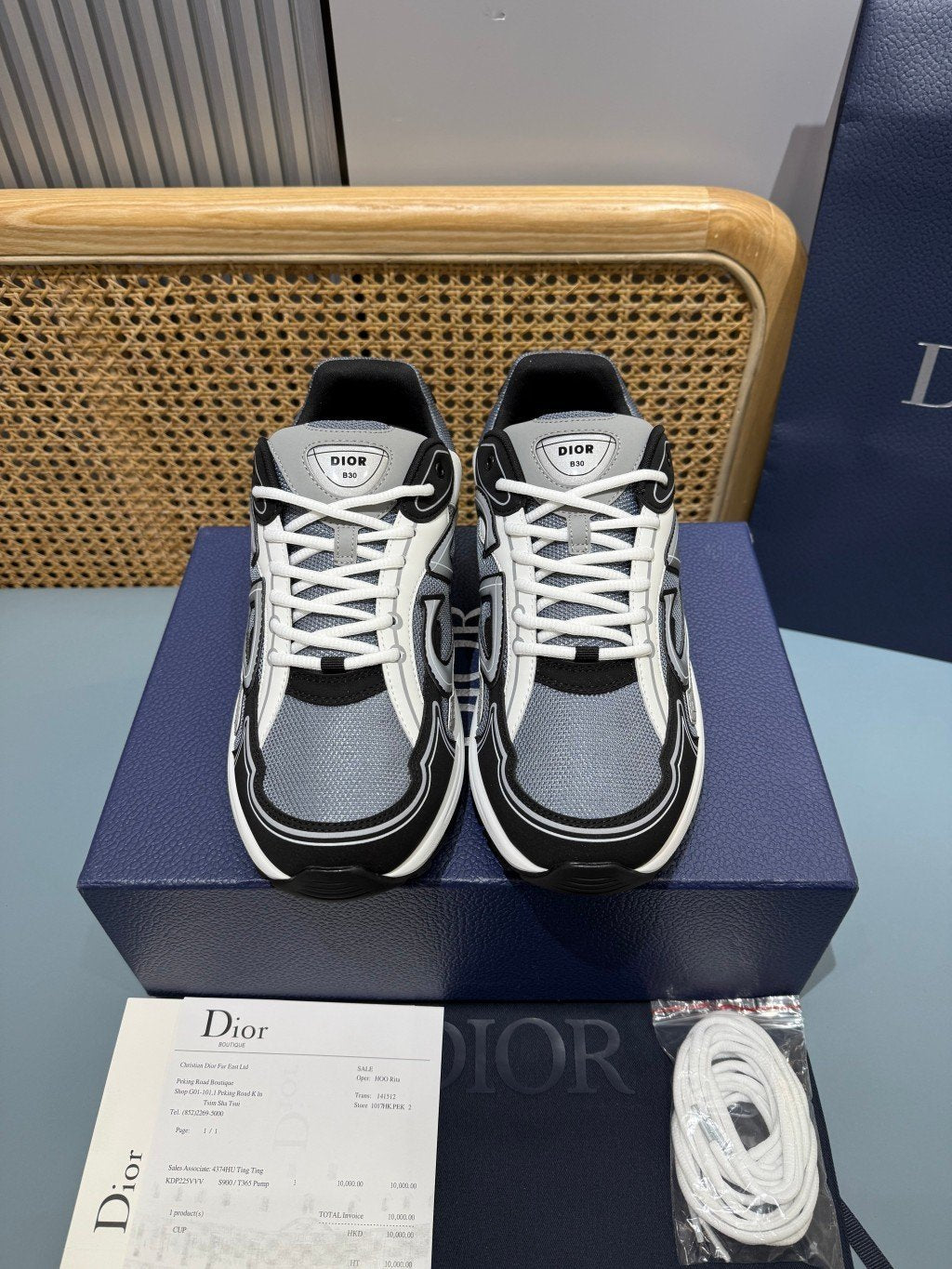 Sneakers B30 'Noir Gris et Blanc' — vue 2