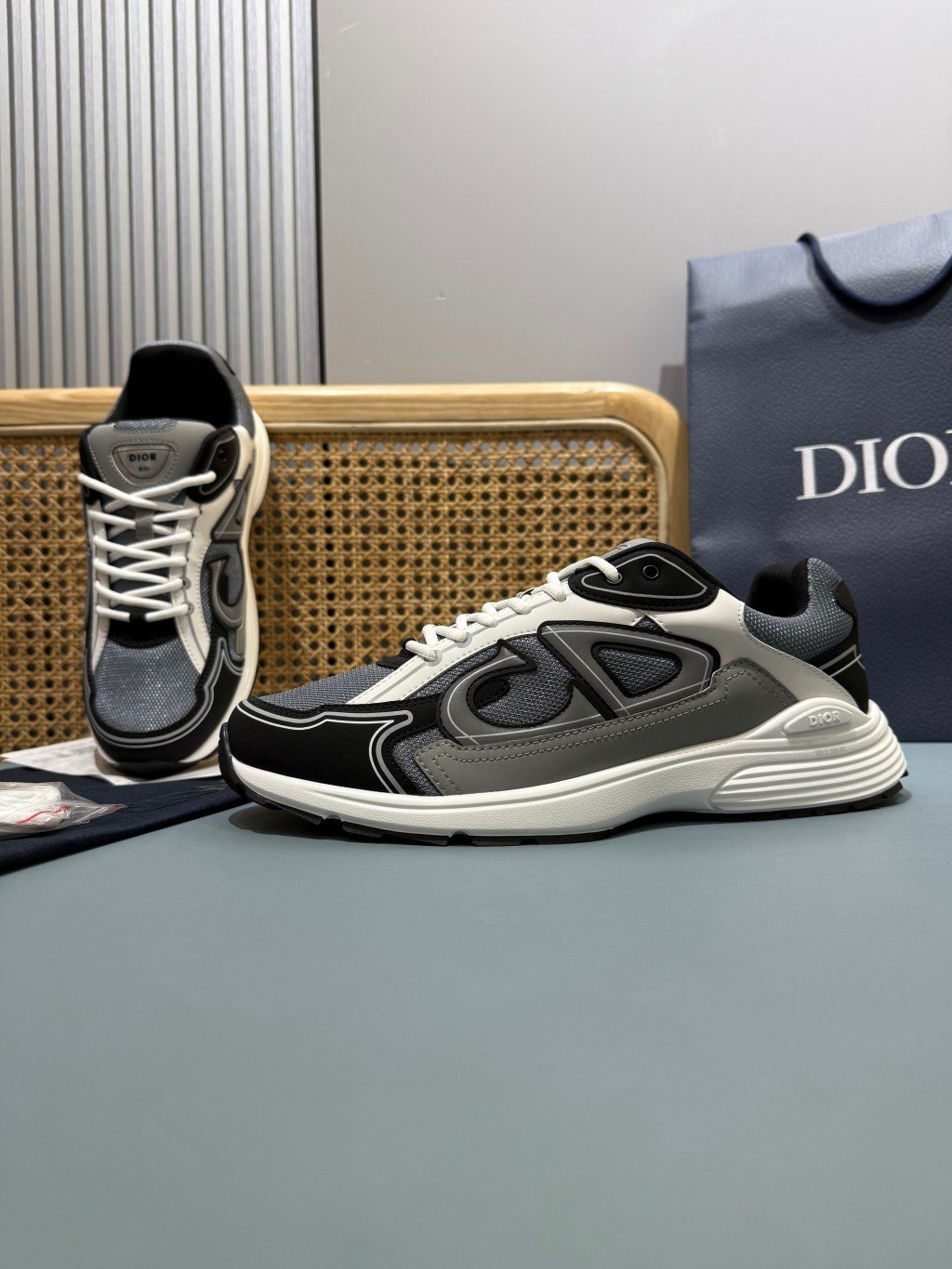 Sneakers B30 'Noir Gris et Blanc' — vue 16