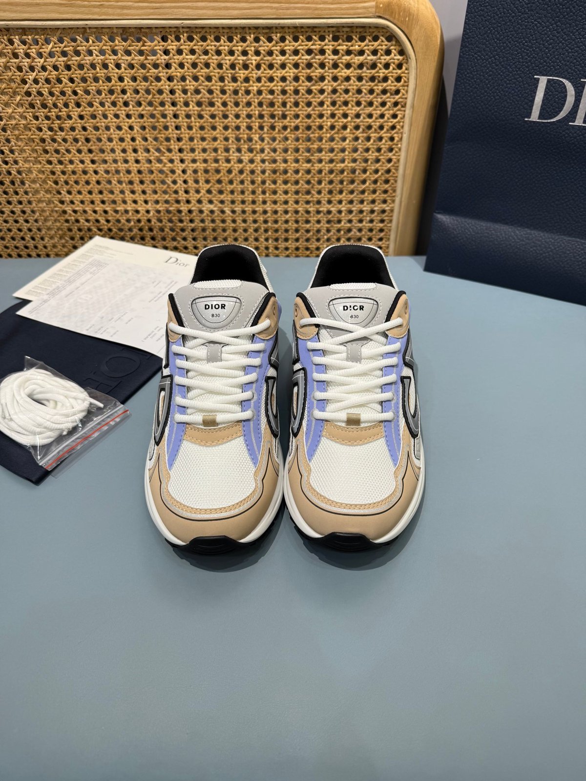 Sneakers B30 'Beige et Lavande' — vue 17