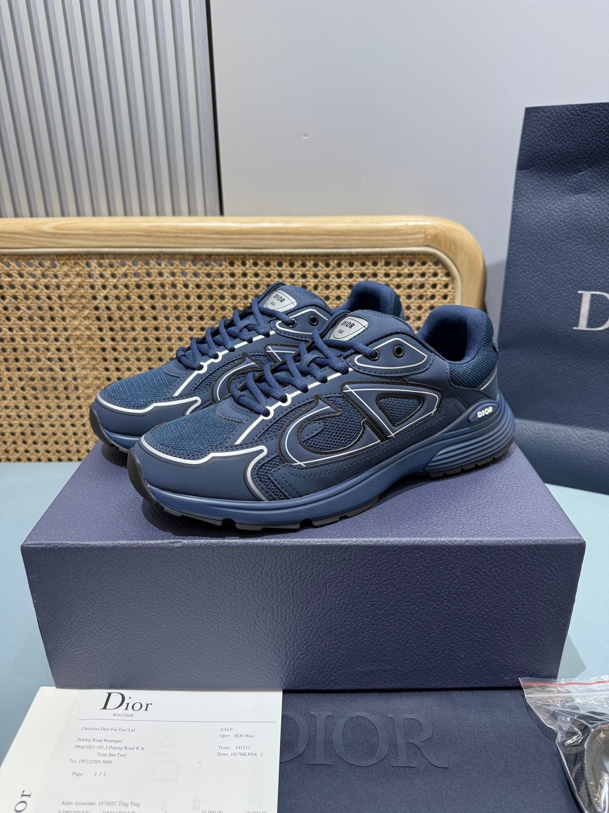 Sneakers B30 'Bleu Marine Intégral' — vue 3