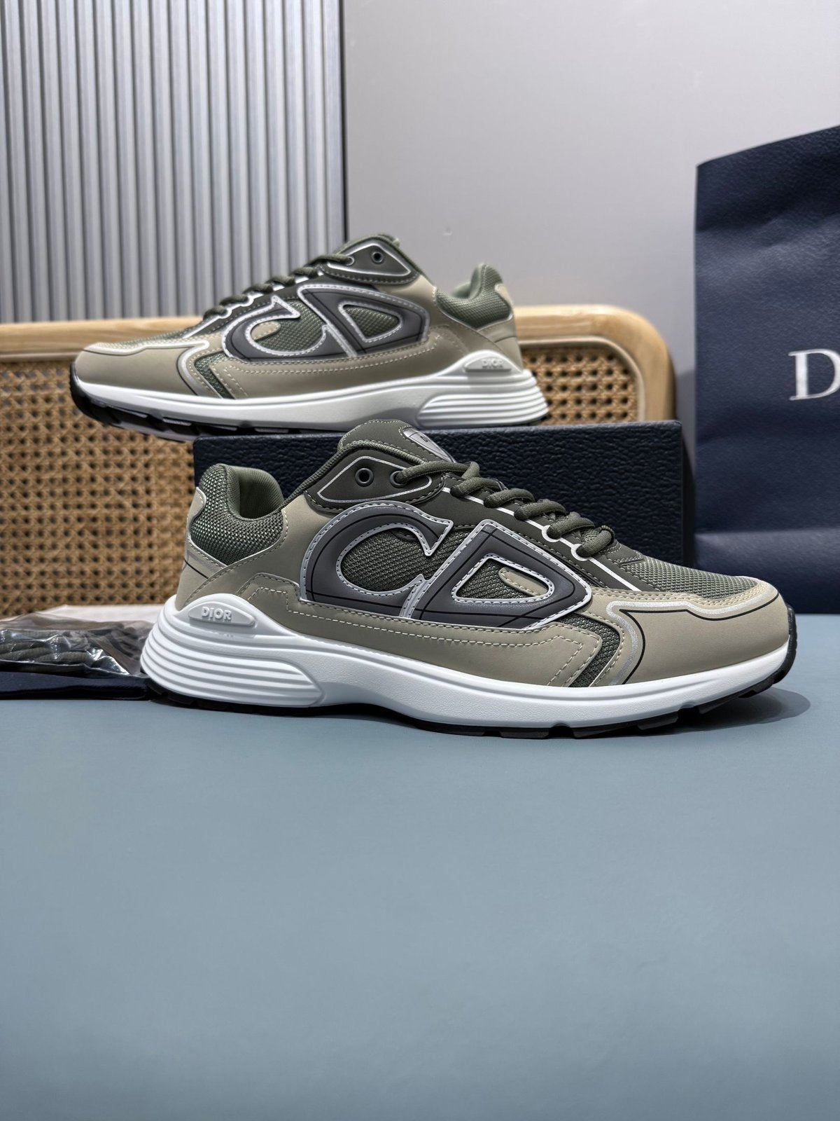 Sneakers B30 'Kaki et Blanc' — vue 5