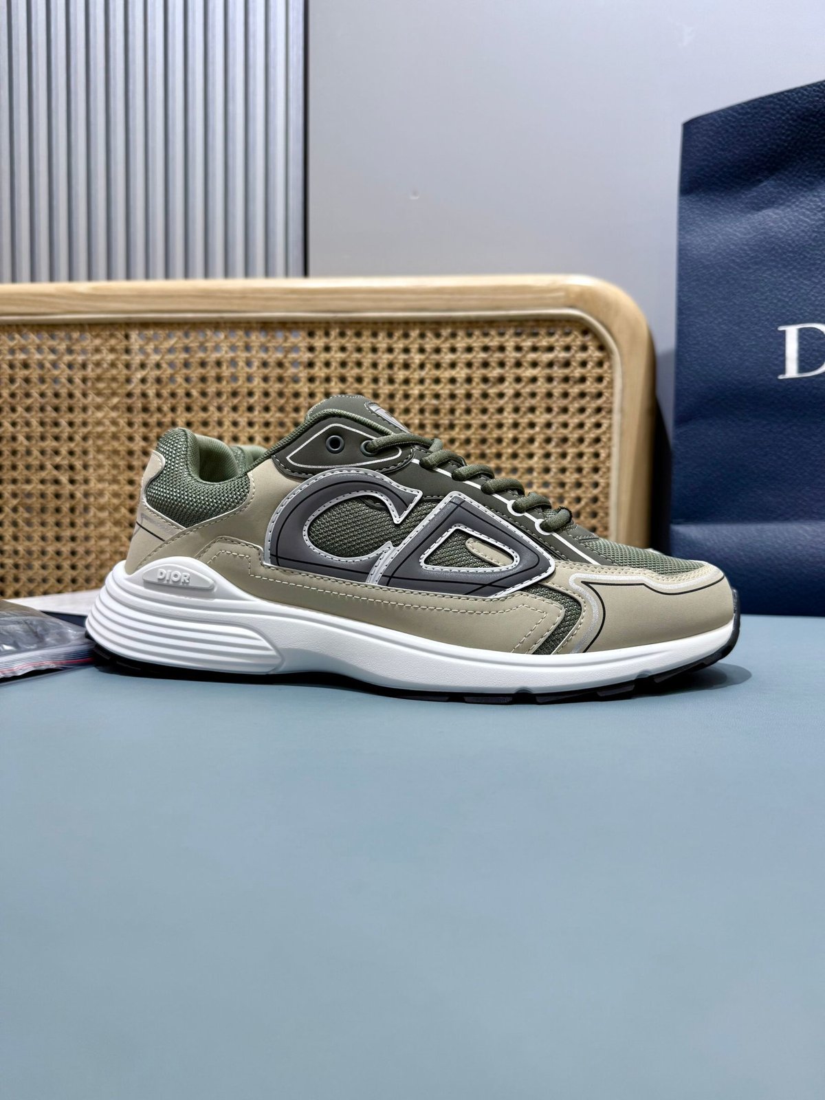 Sneakers B30 'Kaki et Blanc' — vue 21
