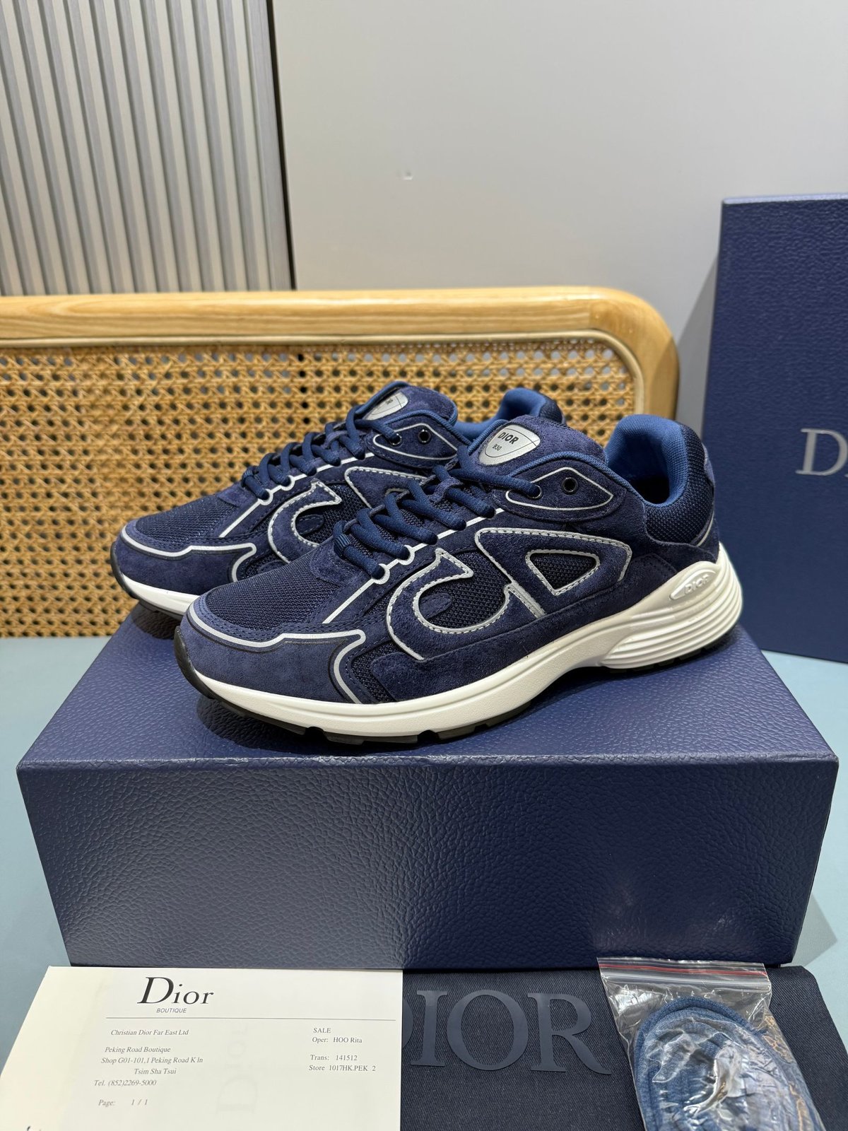 Sneakers B30 'Bleu Marine' — vue 3