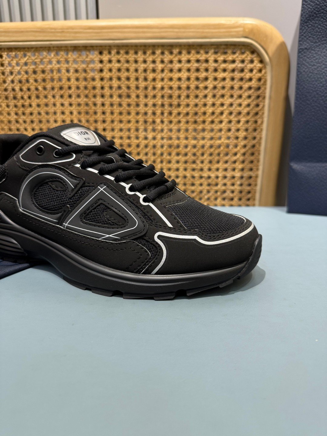 Sneakers B30 'Noir Liseré Blanc' — vue 12