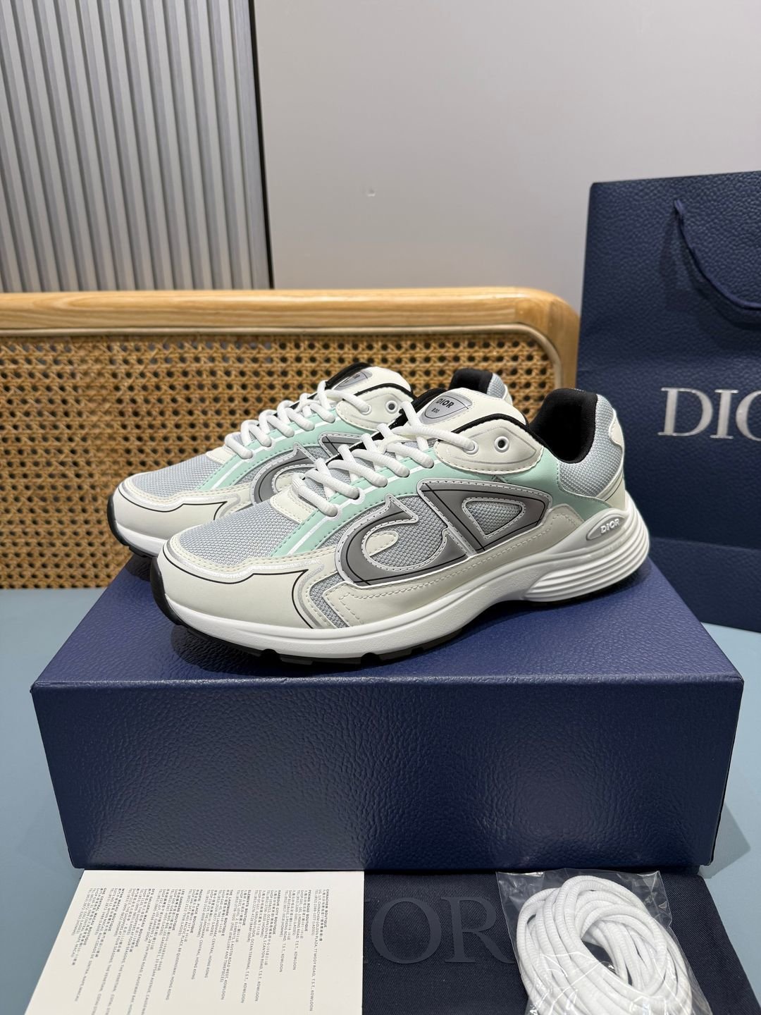 Sneakers B30 'Blanc et Vert Menthe' — vue 3