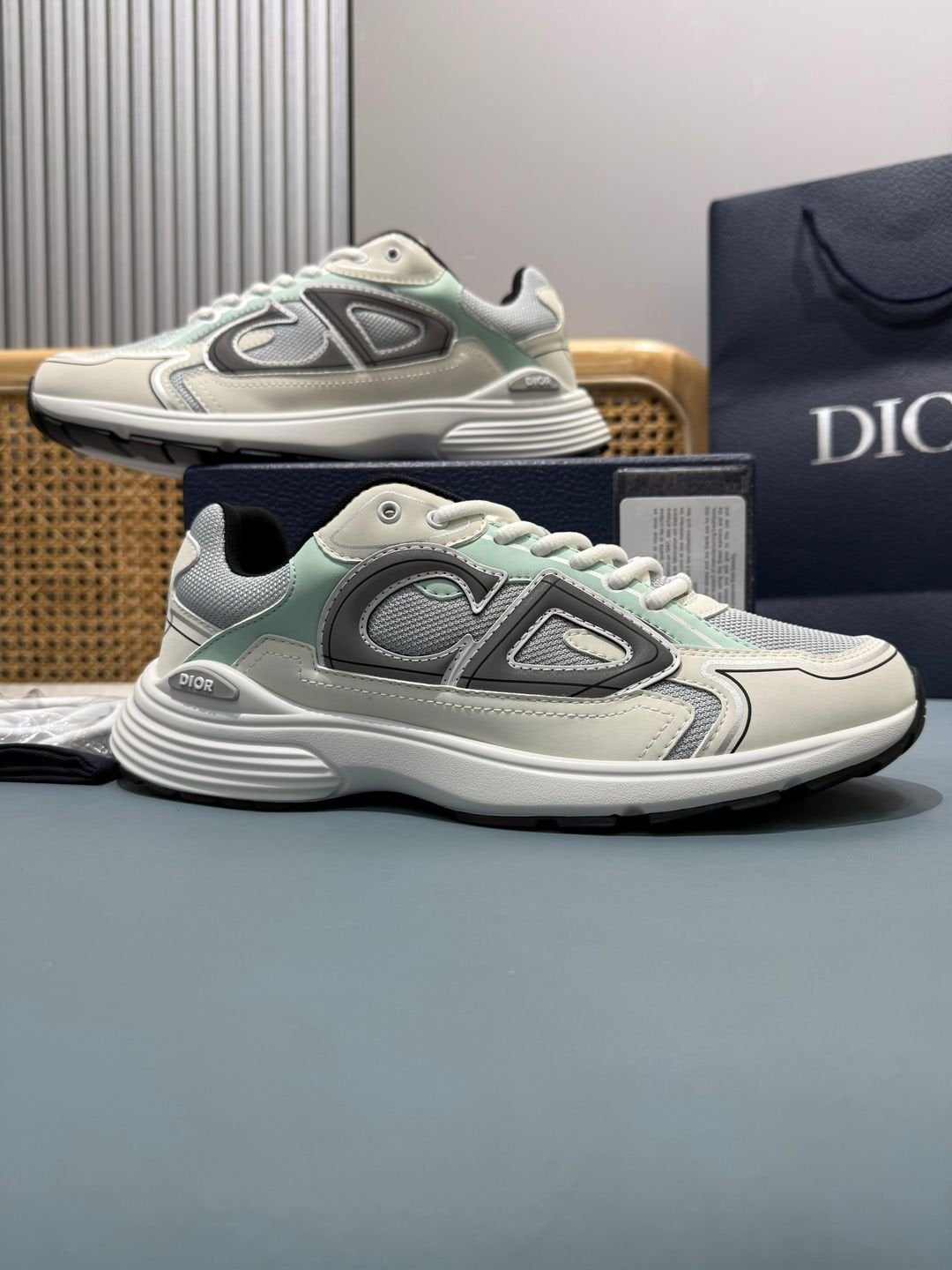 Sneakers B30 'Blanc et Vert Menthe' — vue 5
