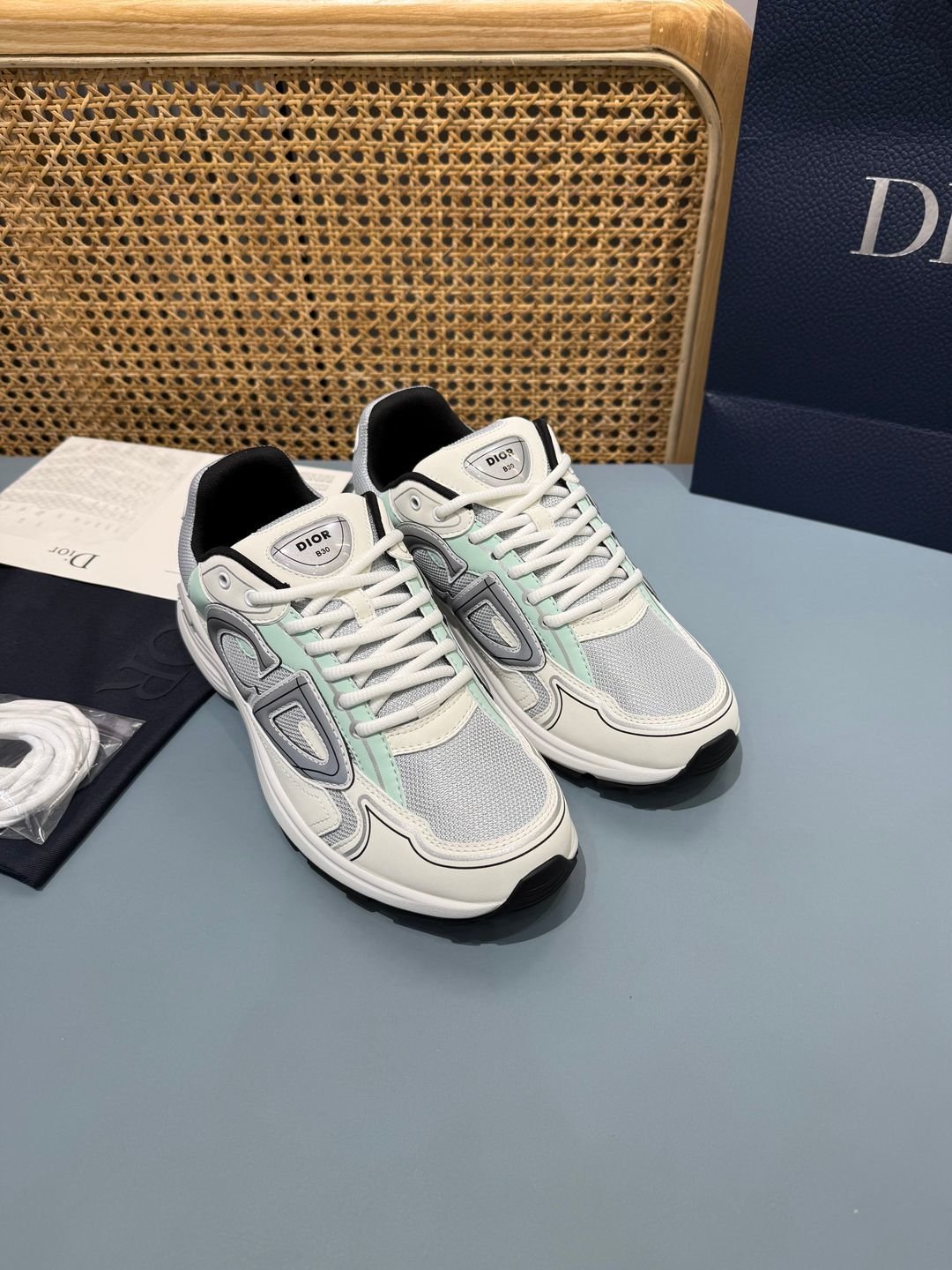 Sneakers B30 'Blanc et Vert Menthe' — vue 16