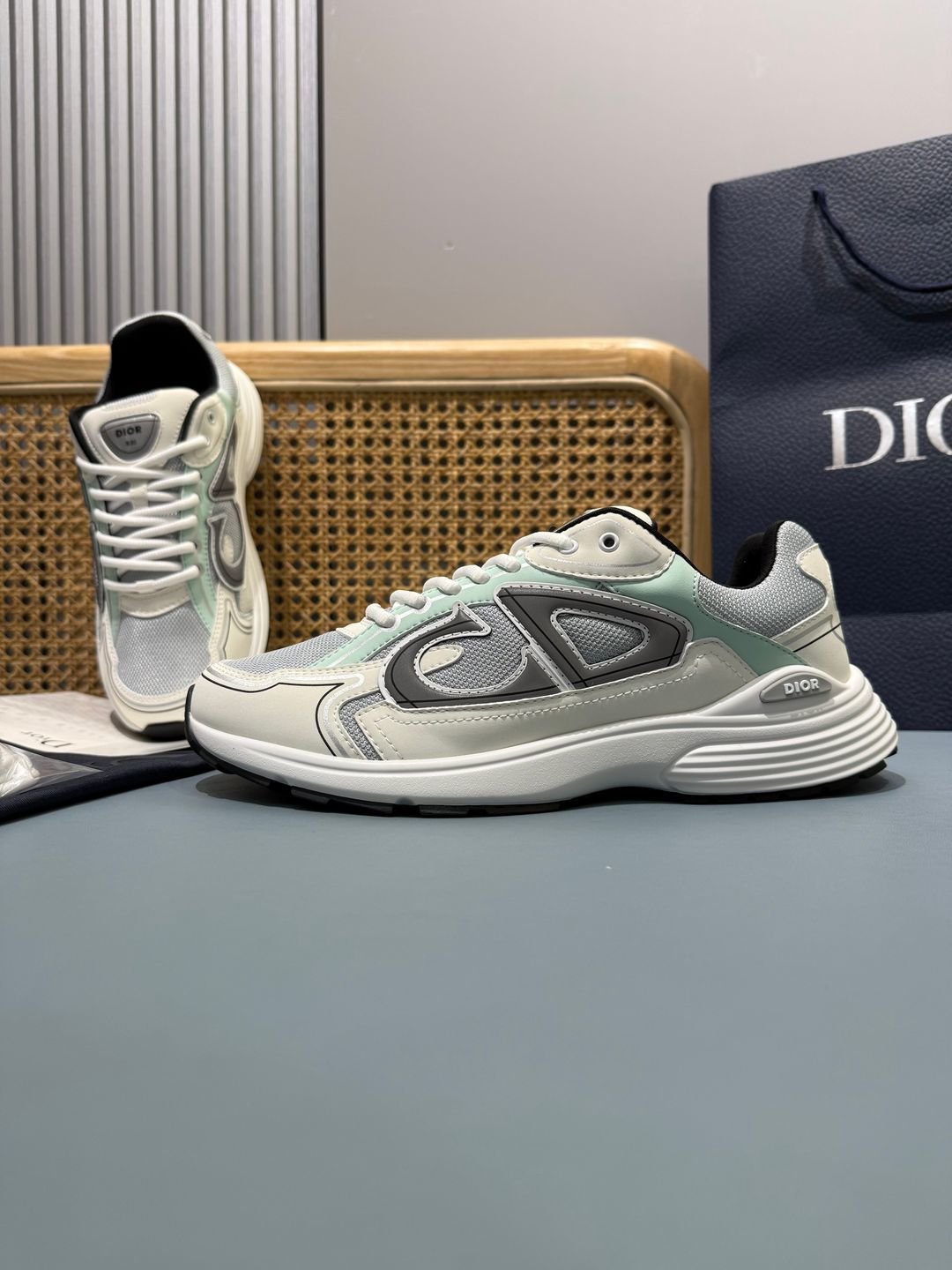 Sneakers B30 'Blanc et Vert Menthe' — vue 24