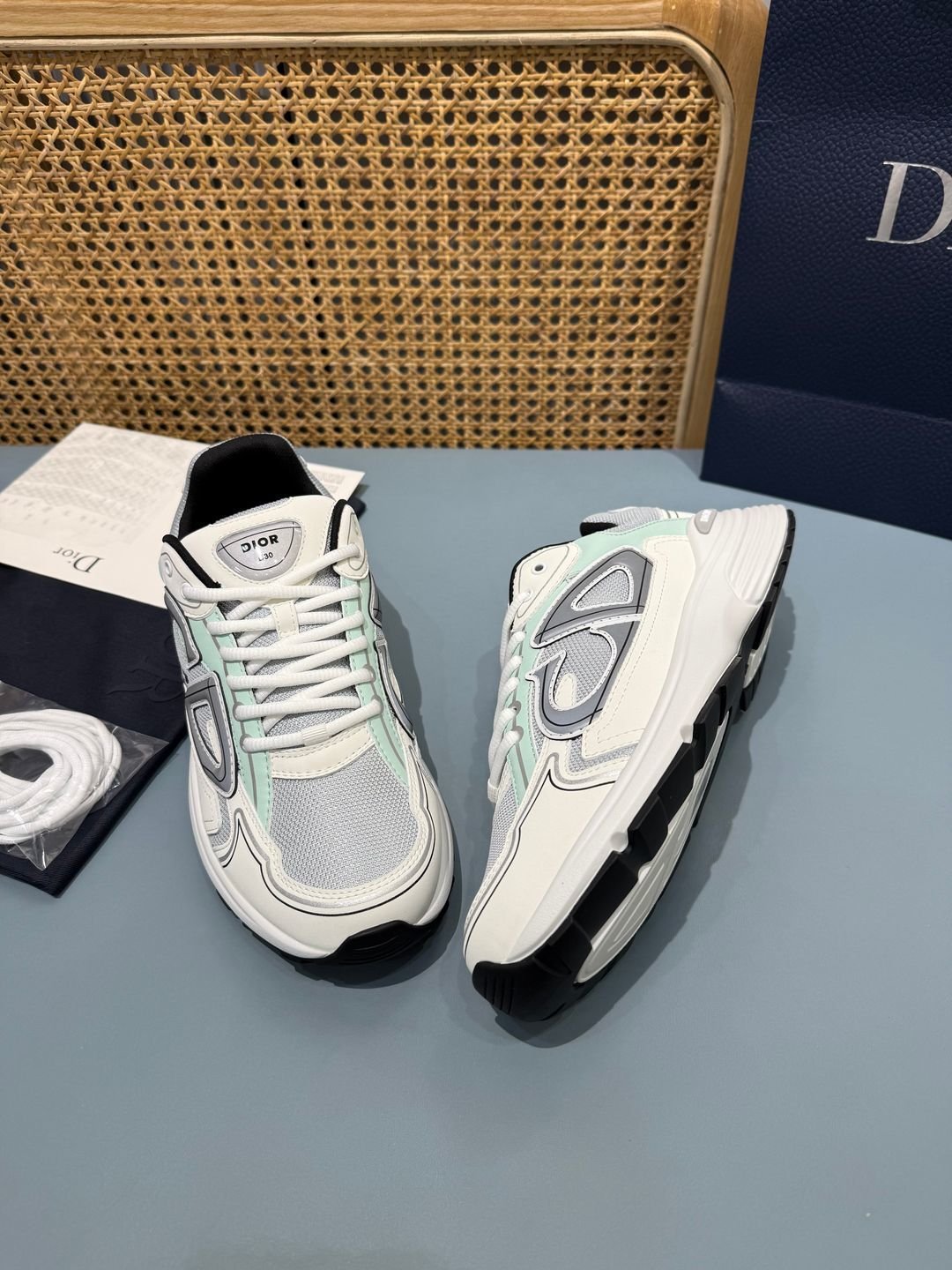 Sneakers B30 'Blanc et Vert Menthe' — vue 25