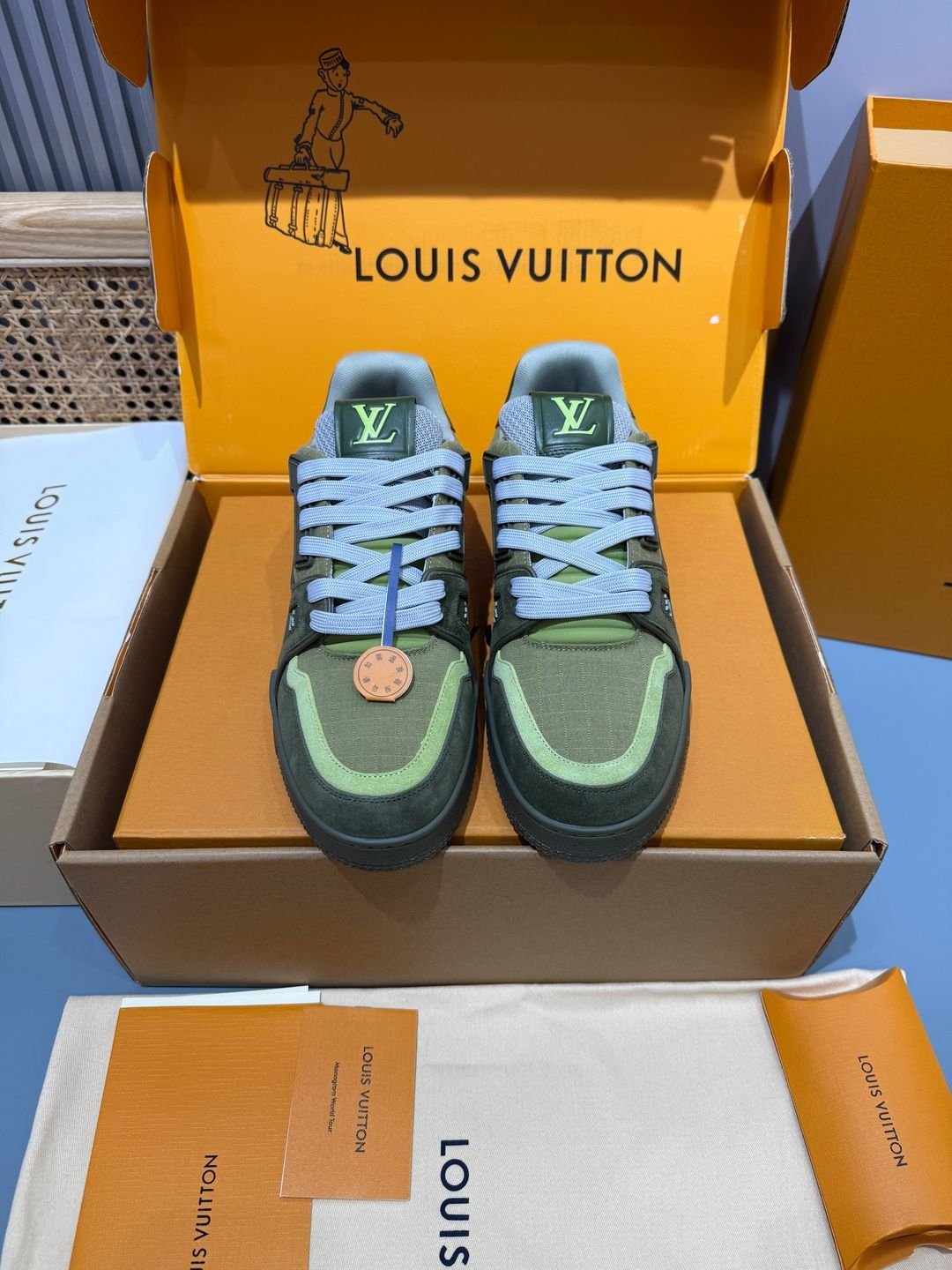 Sneakers Trainer 'Kaki Vert' — vue 5