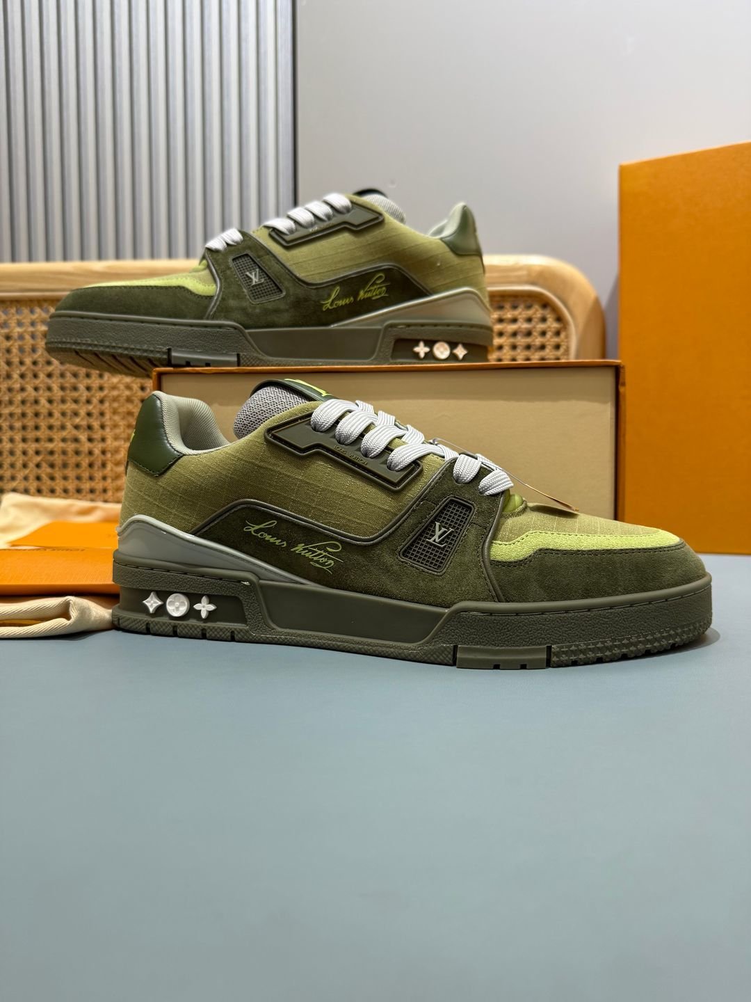 Sneakers Trainer 'Kaki Vert' — vue 29