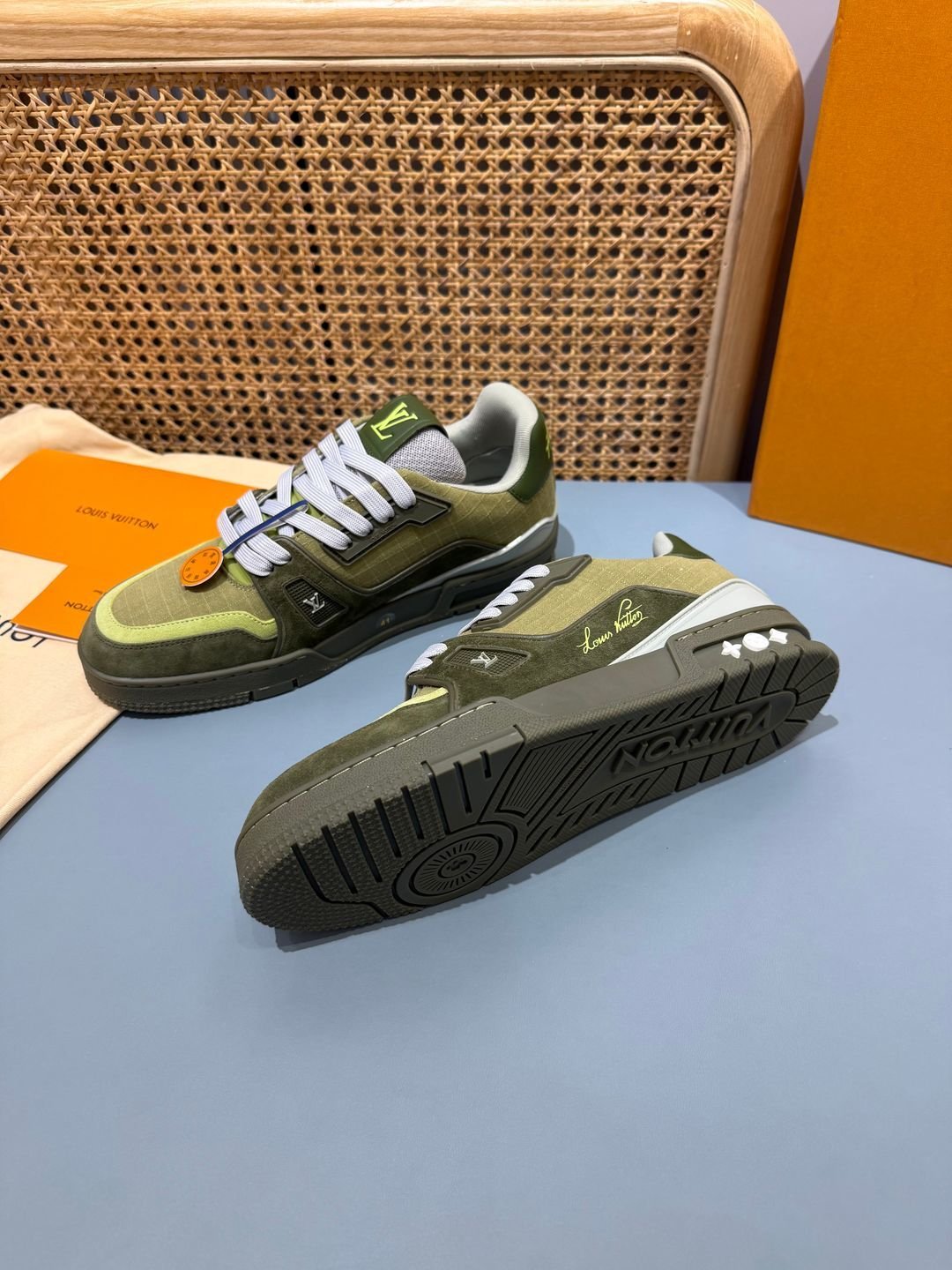 Sneakers Trainer 'Kaki Vert' — vue 31