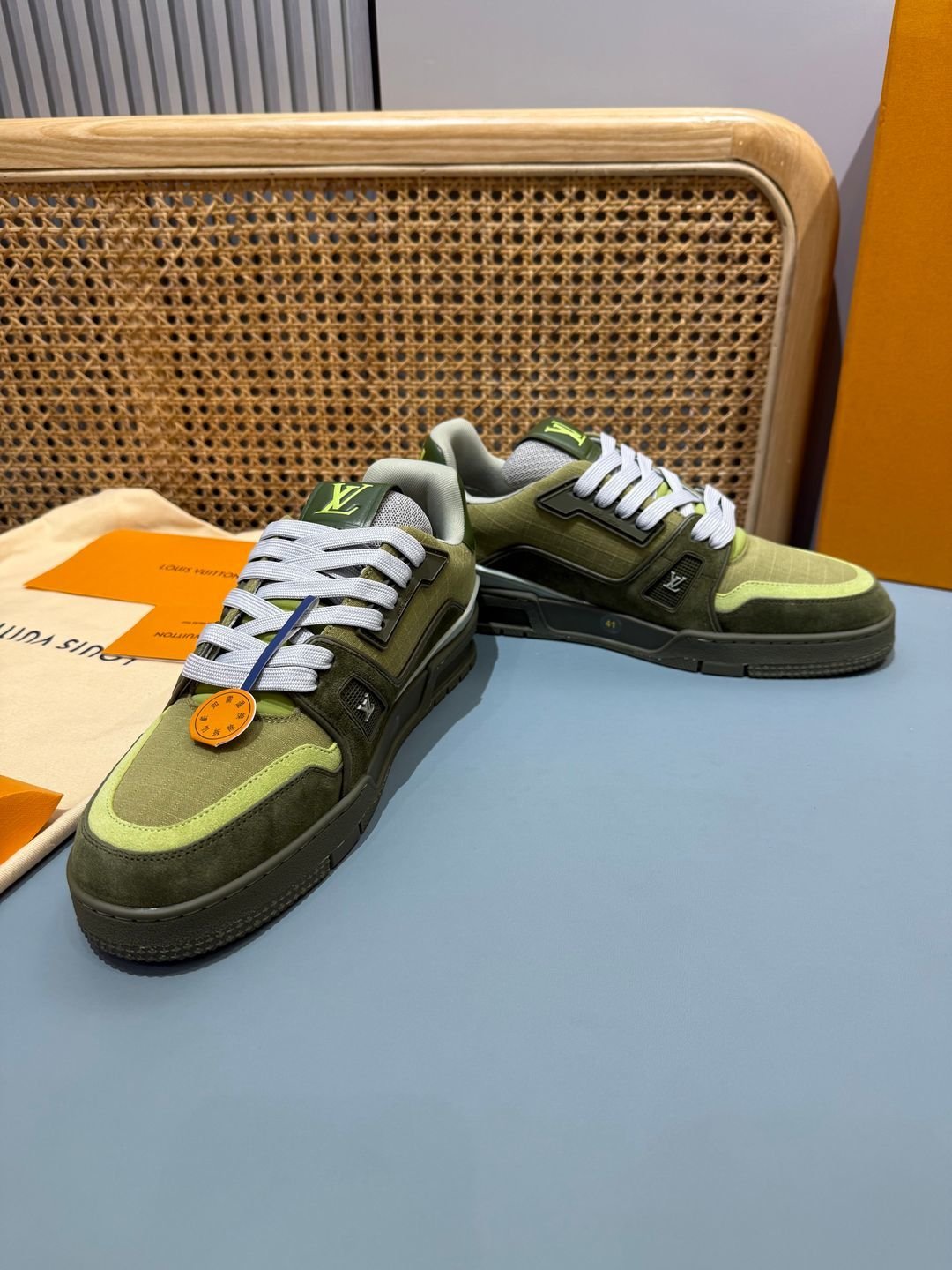 Sneakers Trainer 'Kaki Vert' — vue 32